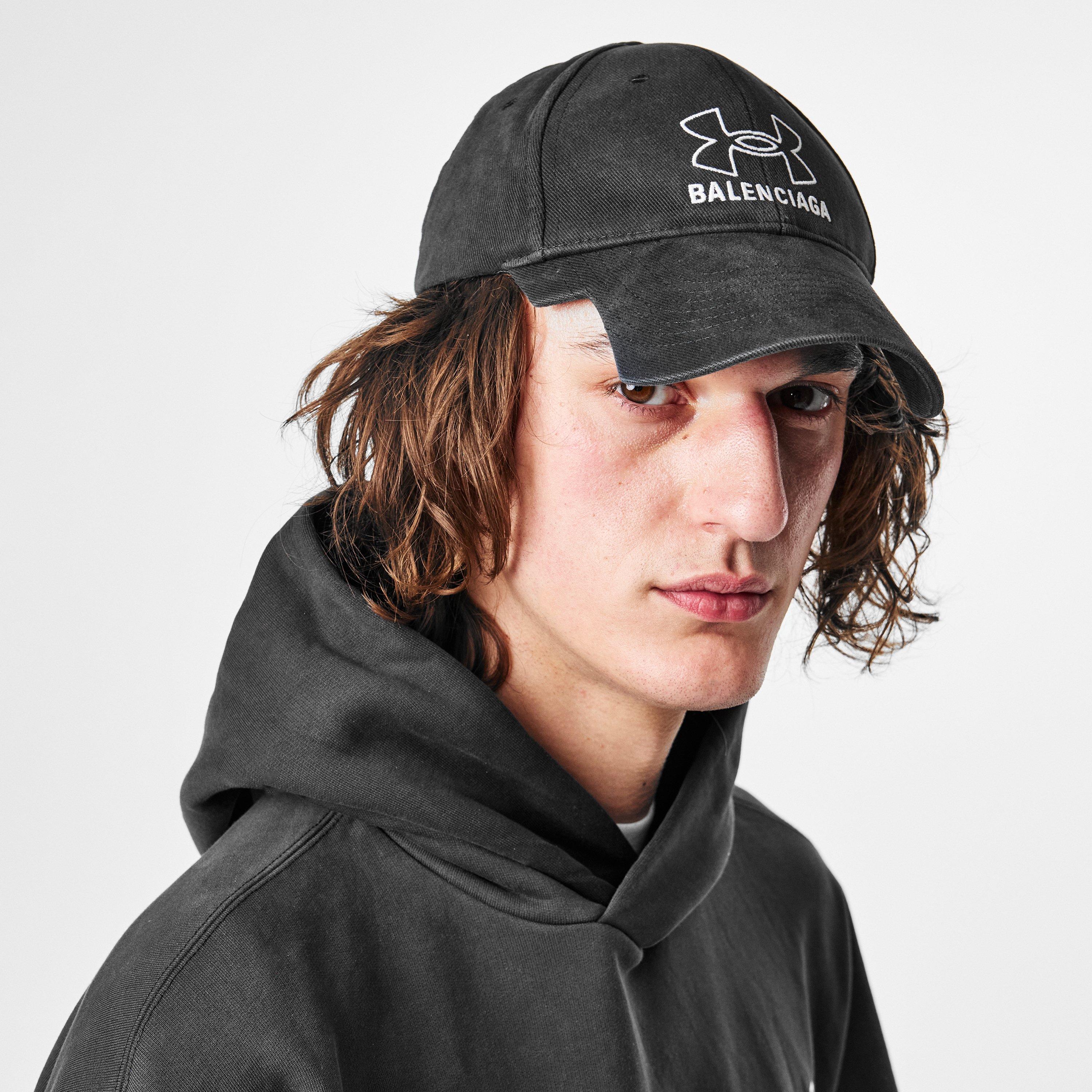 Washed Black - Balenciaga - Men's Under Armour Baseball Cap - 3