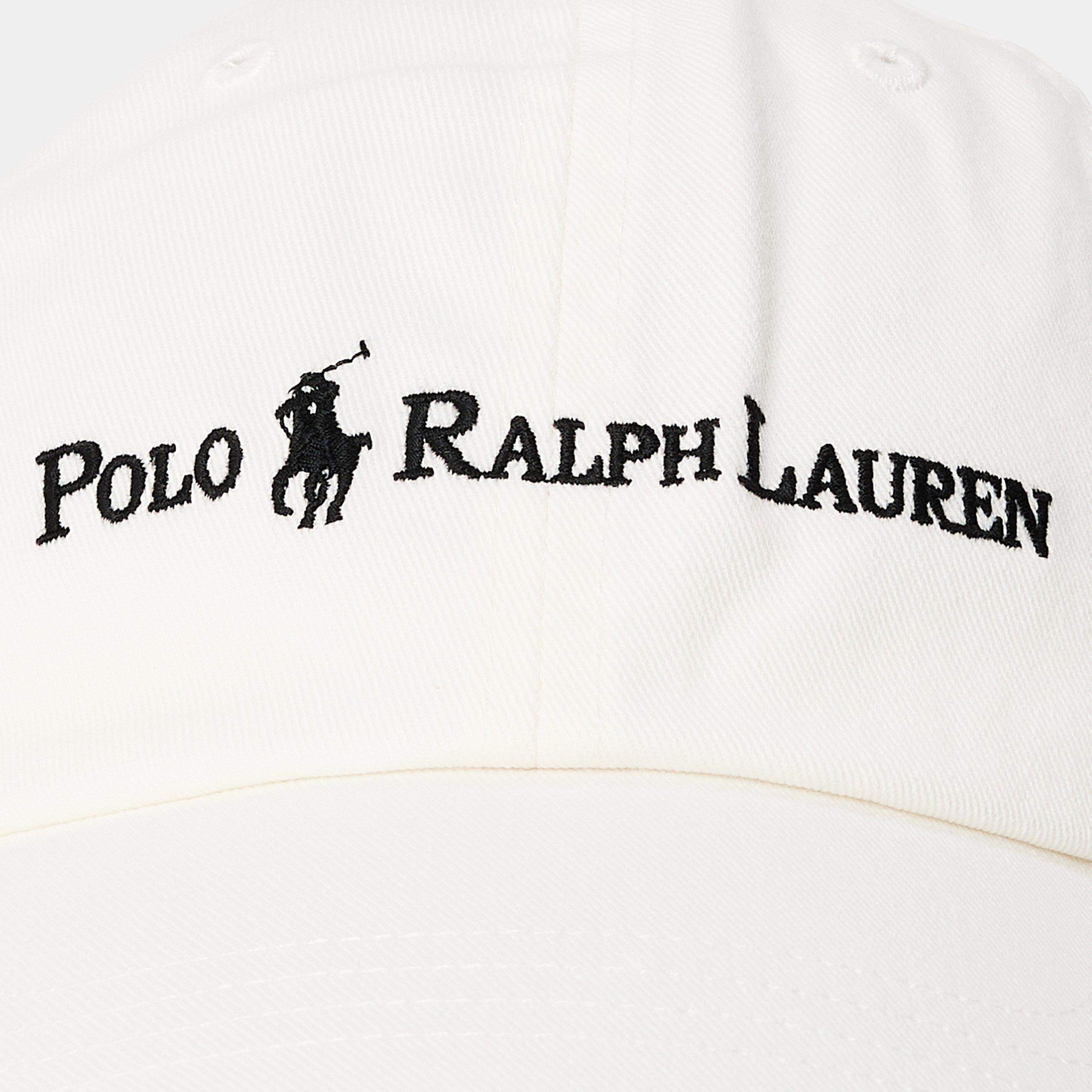 Deckwash White - Polo Ralph Lauren - Text Classic Sport Cap - 4