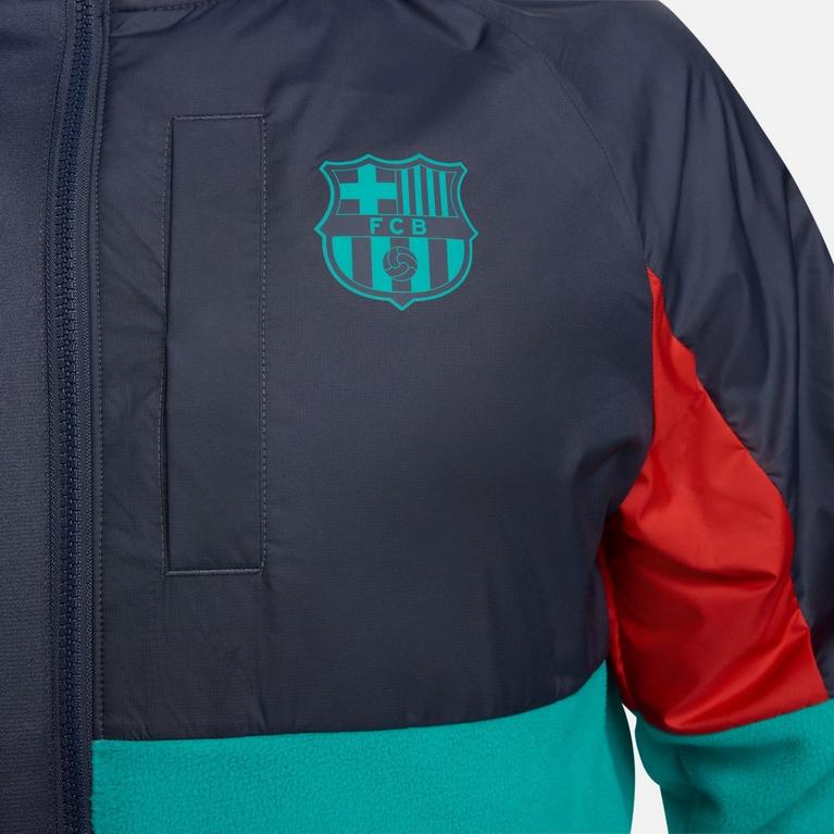 Bleu - Nike - FC Barcelona AWF Third Men's  Soccer Winterized Jacket - 5