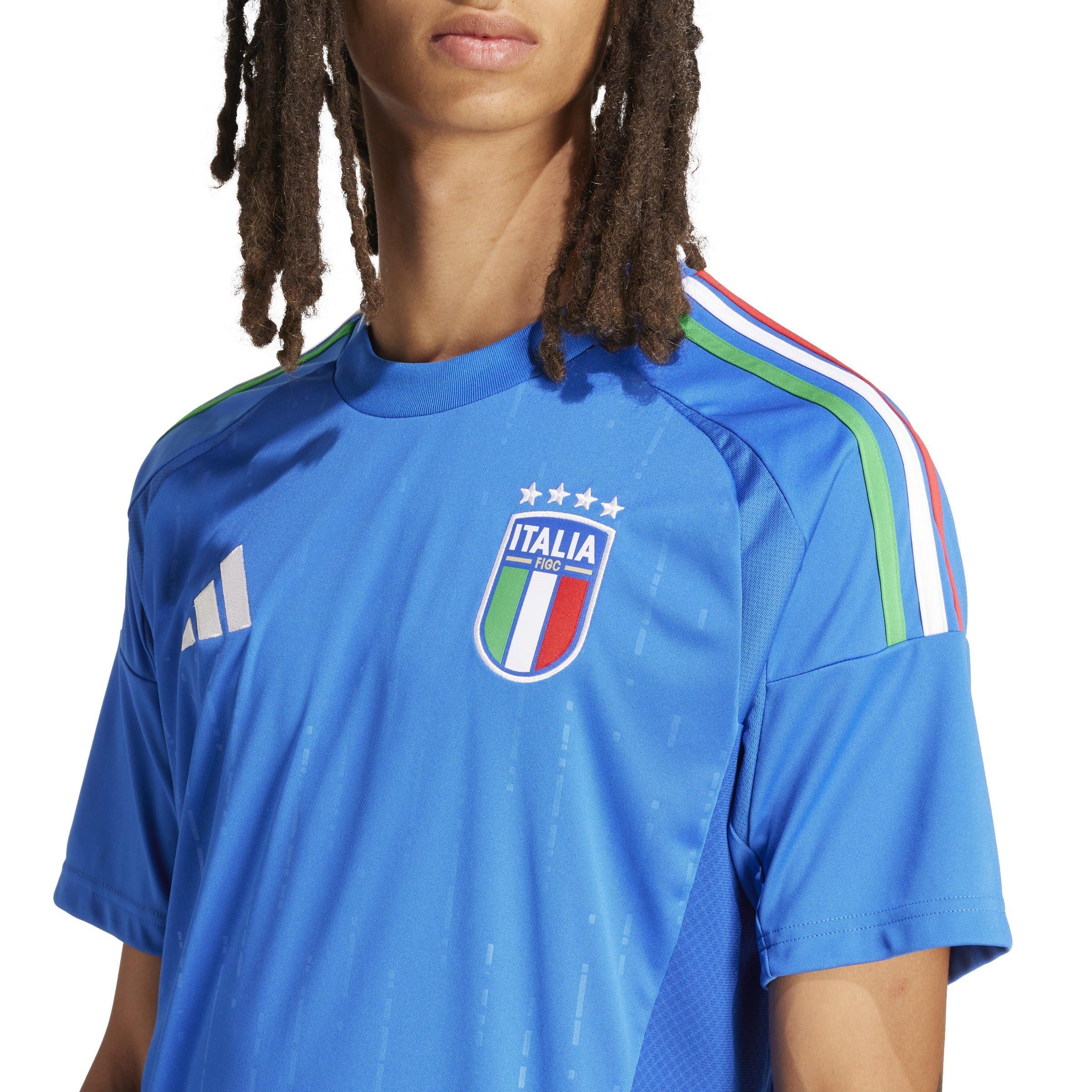 Blue - adidas - Italy Home Shirt 2024 Mens - 6