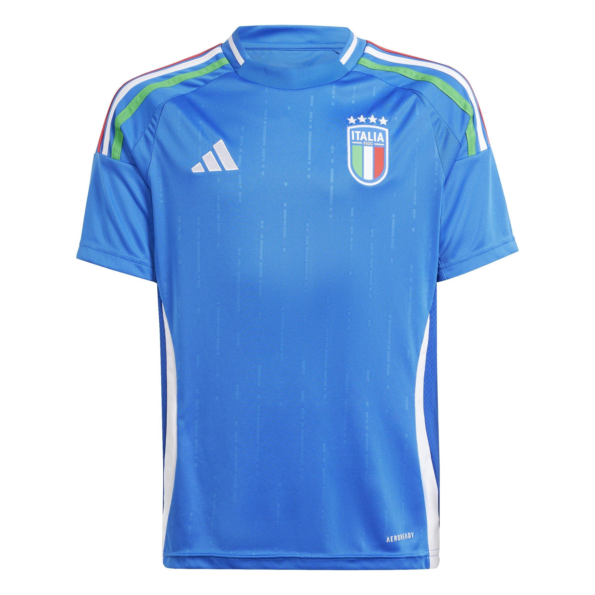 Blu - adidas - Italy Home Shirt 2024 Juniors - 1
