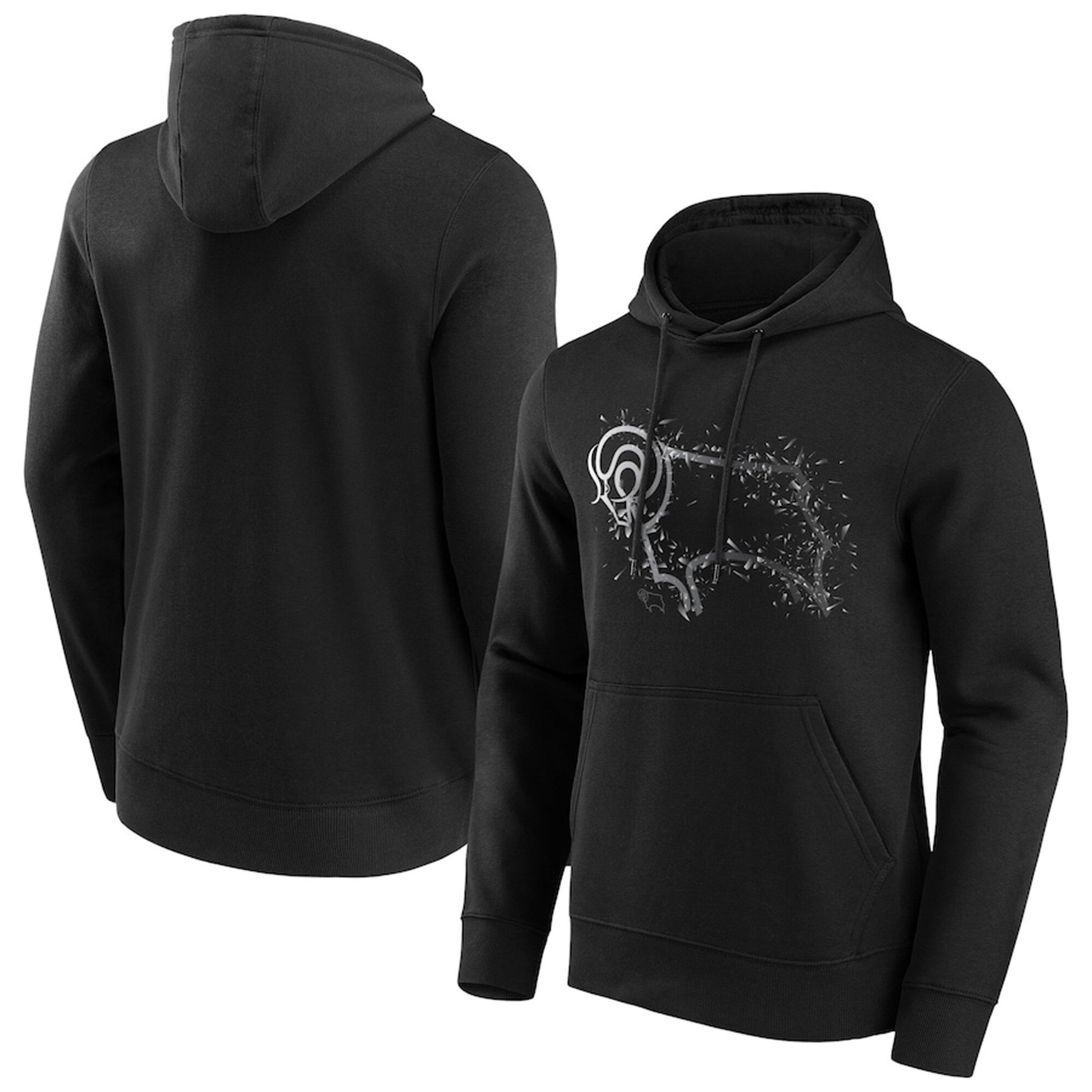 Black - Team - Derby Shatter Logo Hoodie Mens