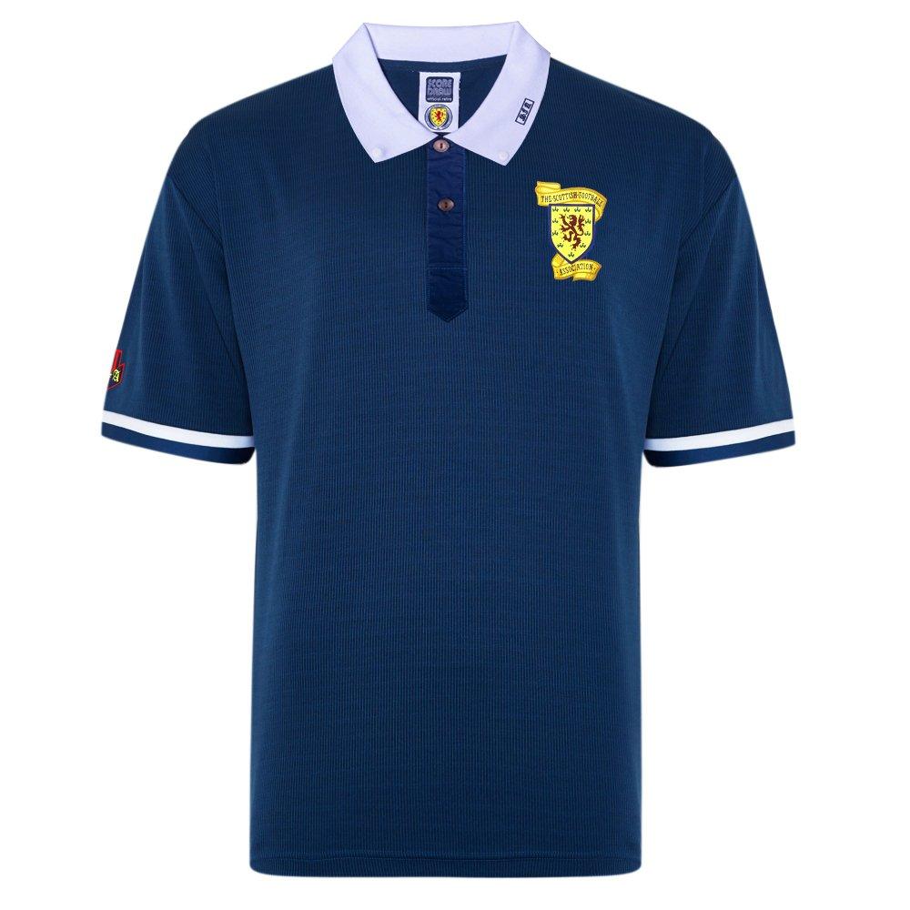 Blå - Score Draw - Score Draw Scotland Home Shirt 1990 - 1