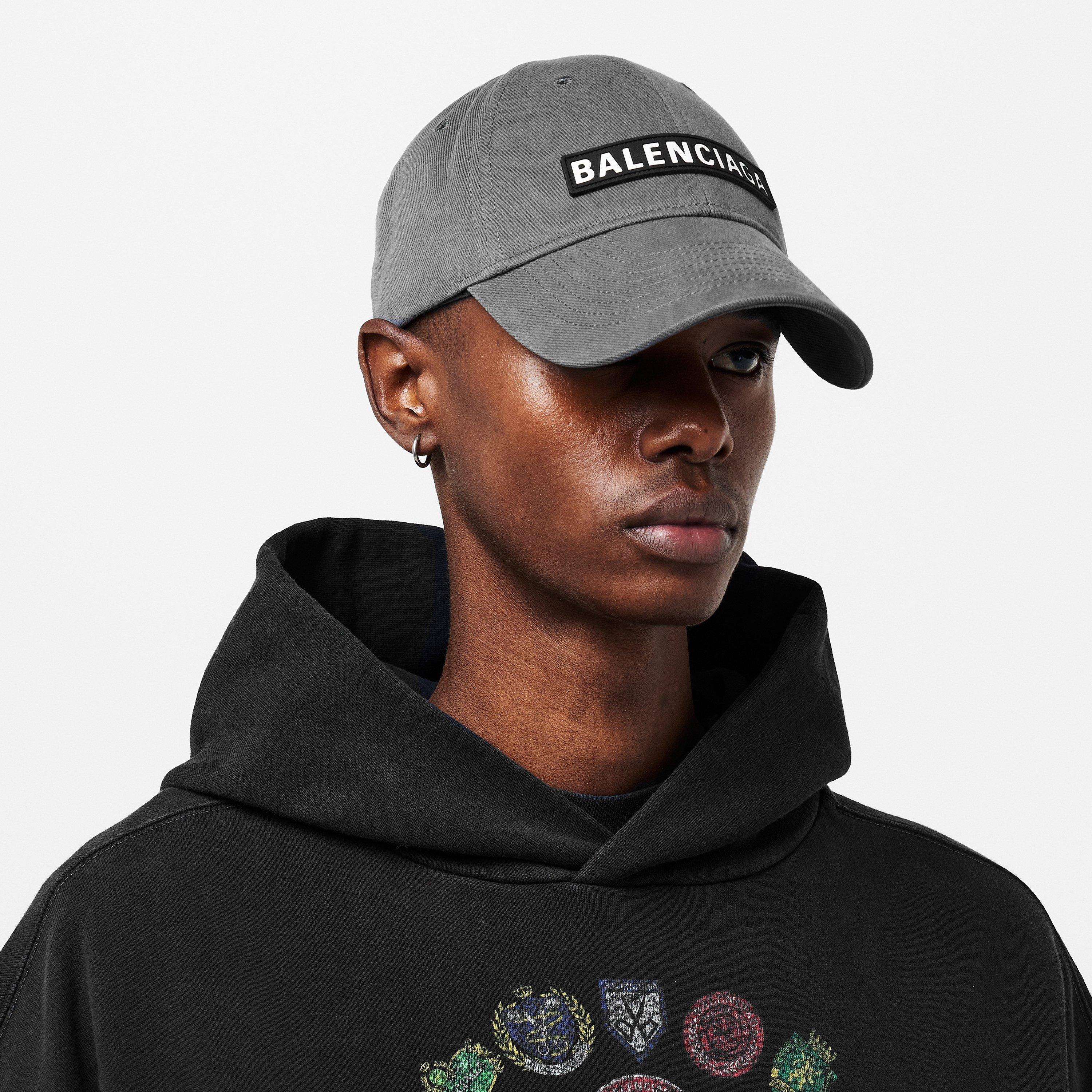 Grey - Balenciaga - Men's Patch Baseball Caps - 3