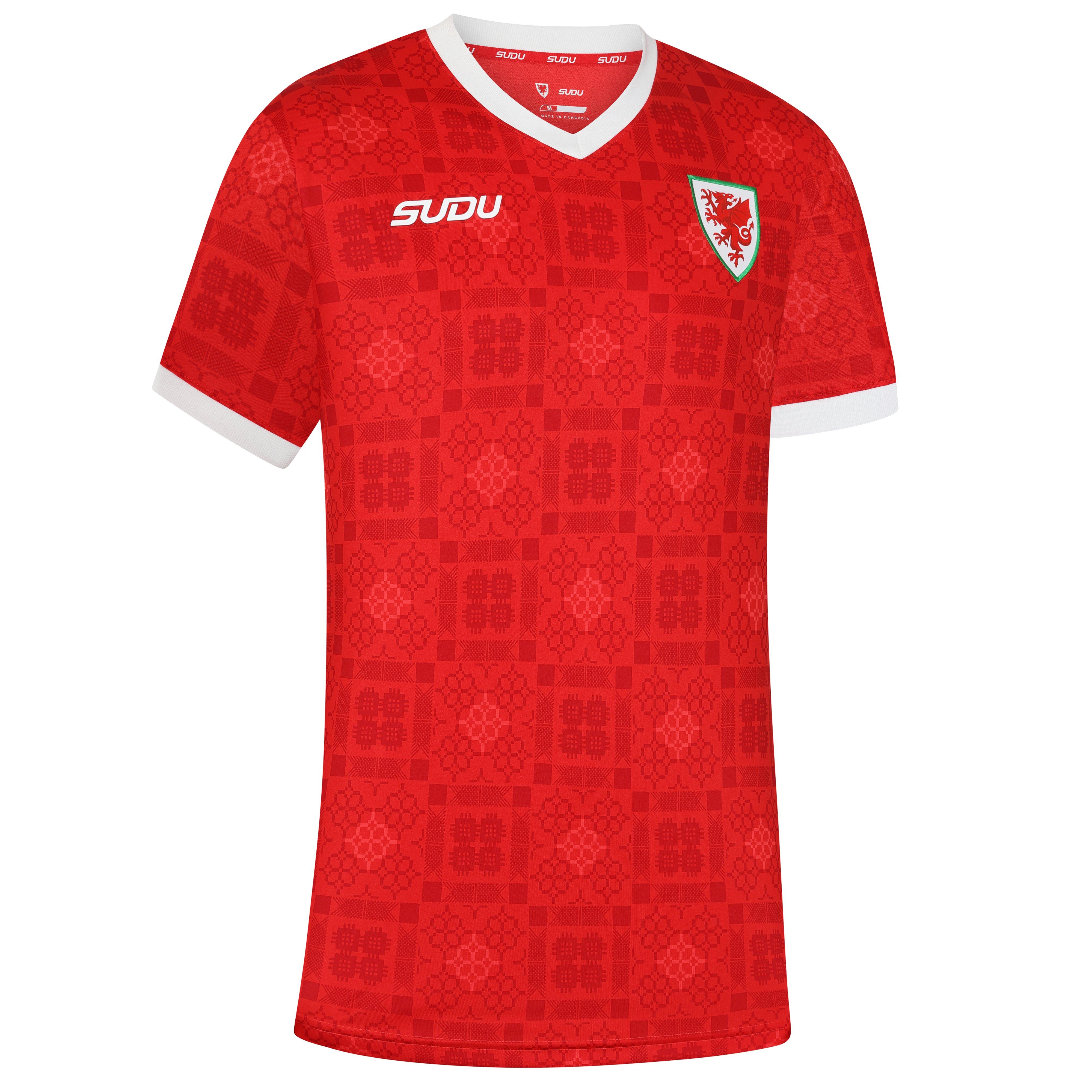 Rood/Wit - Sudu - Wales Football 26/27 Home Shirt Adults - 6