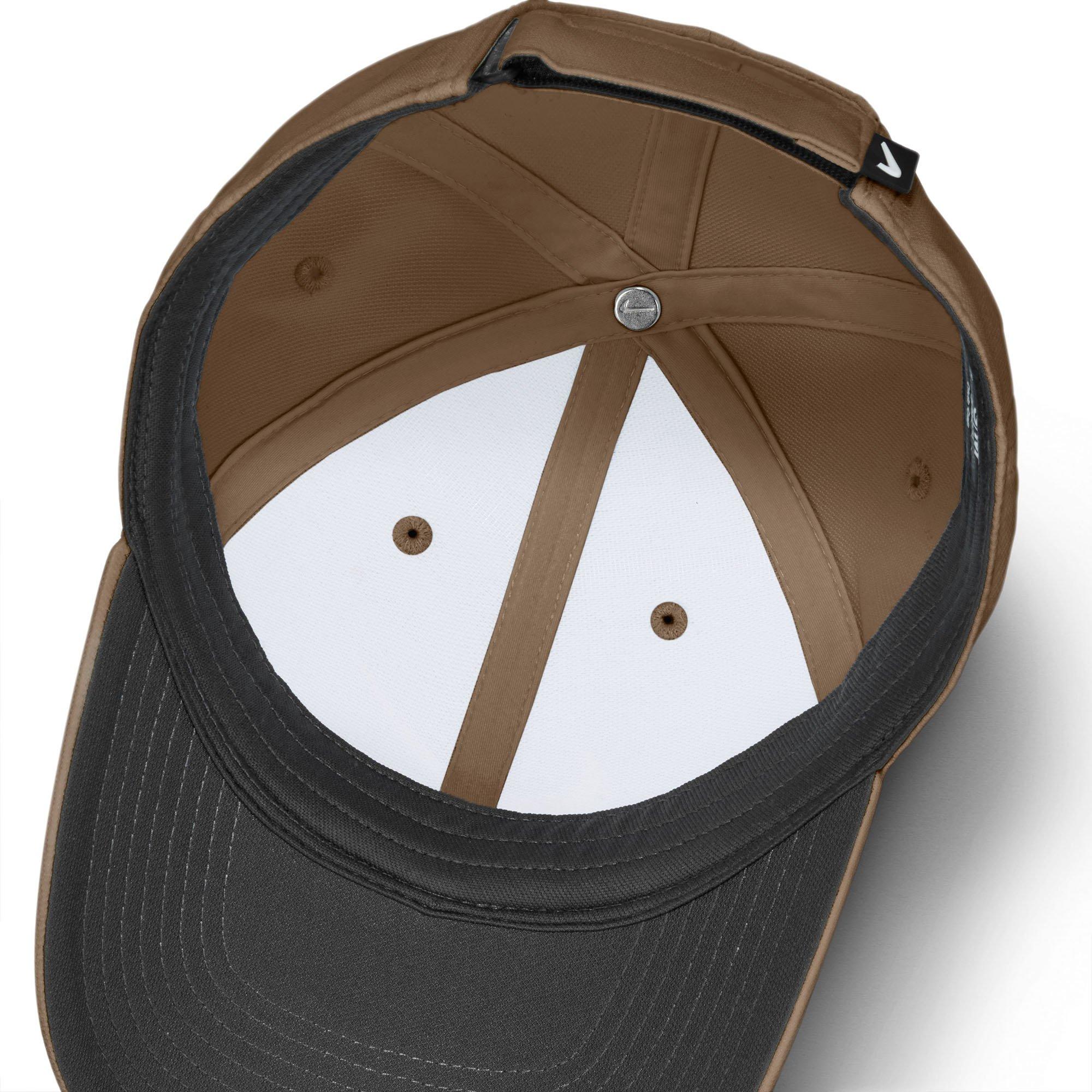 Mwood Brown/Wht - Nike - Nike Df Club CB Cap Ld10 - 5