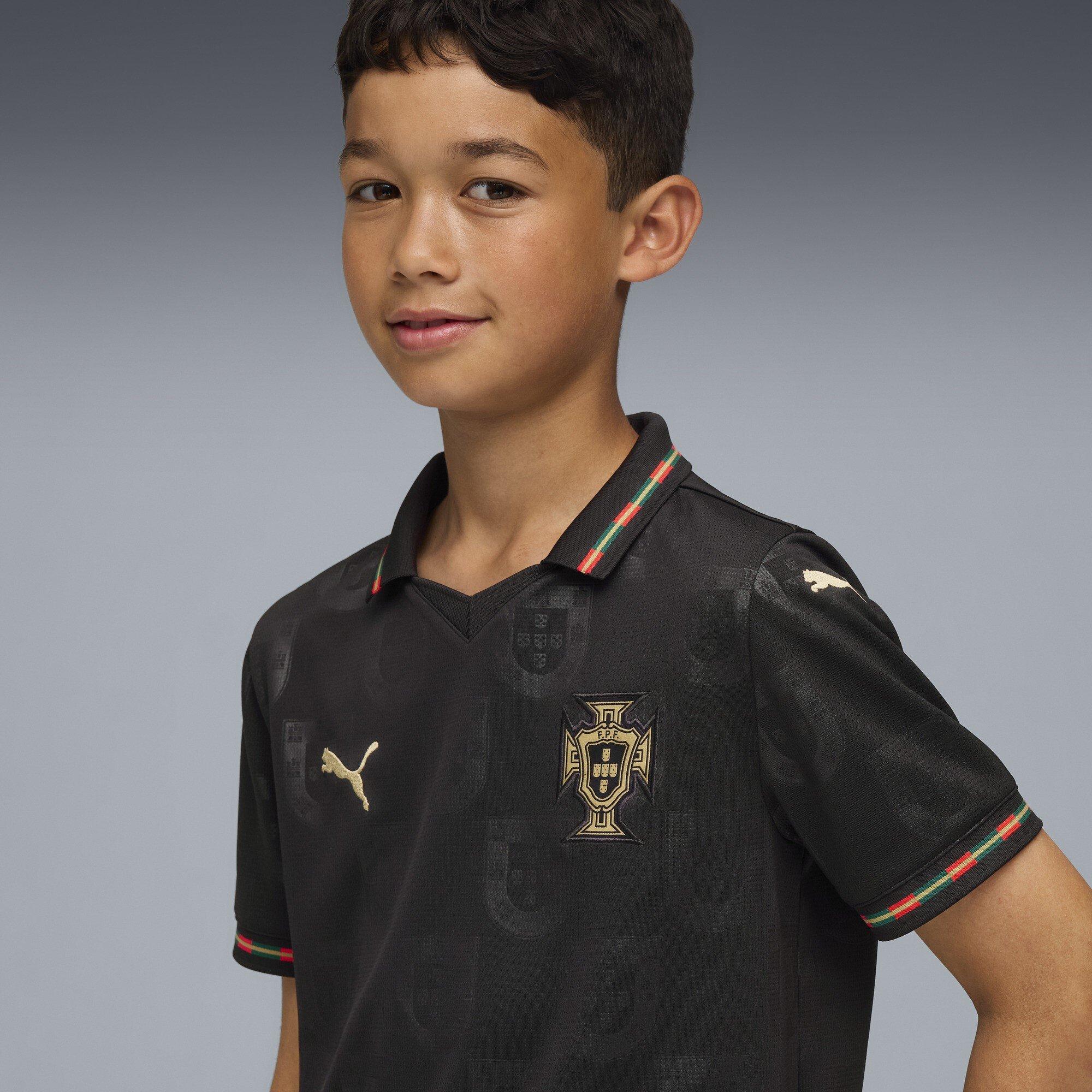 Black - Puma - Portugal Eusebio Shirt 2025 Juniors - 4