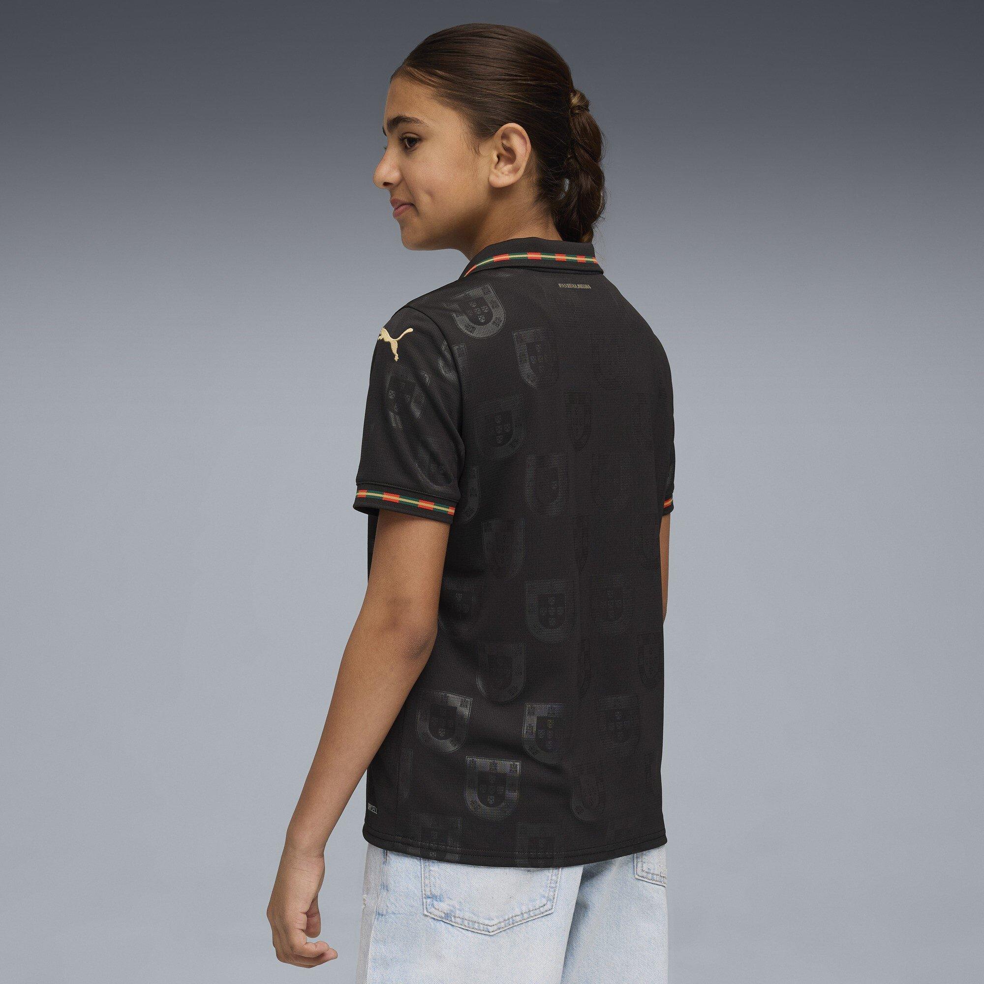 Black - Puma - Portugal Eusebio Shirt 2025 Juniors - 5