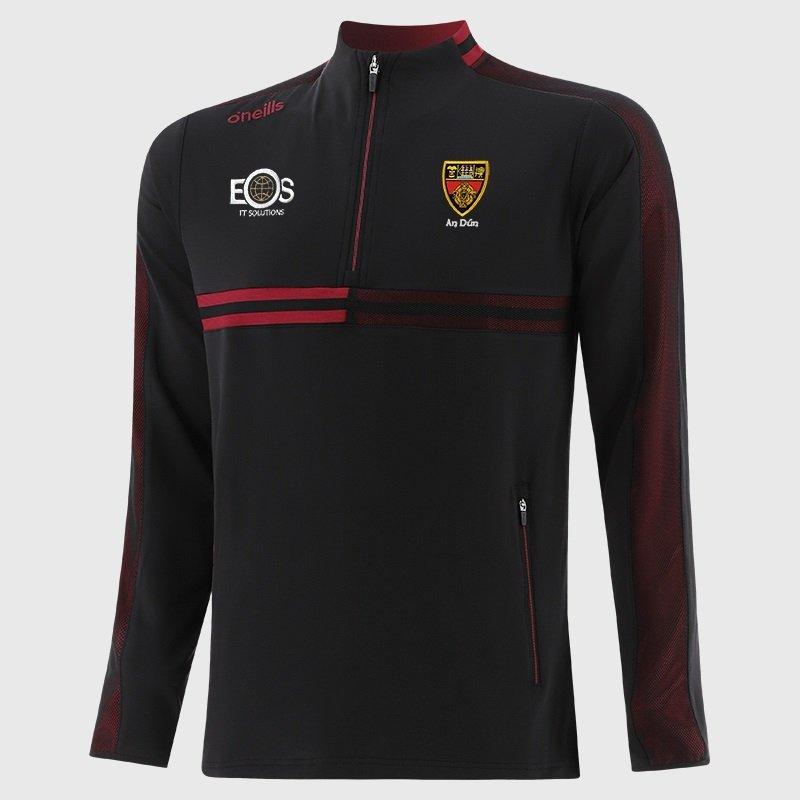 Blk/Chilli/Rhod - ONeills - Down Nepal Half Zip Top Senior - 1