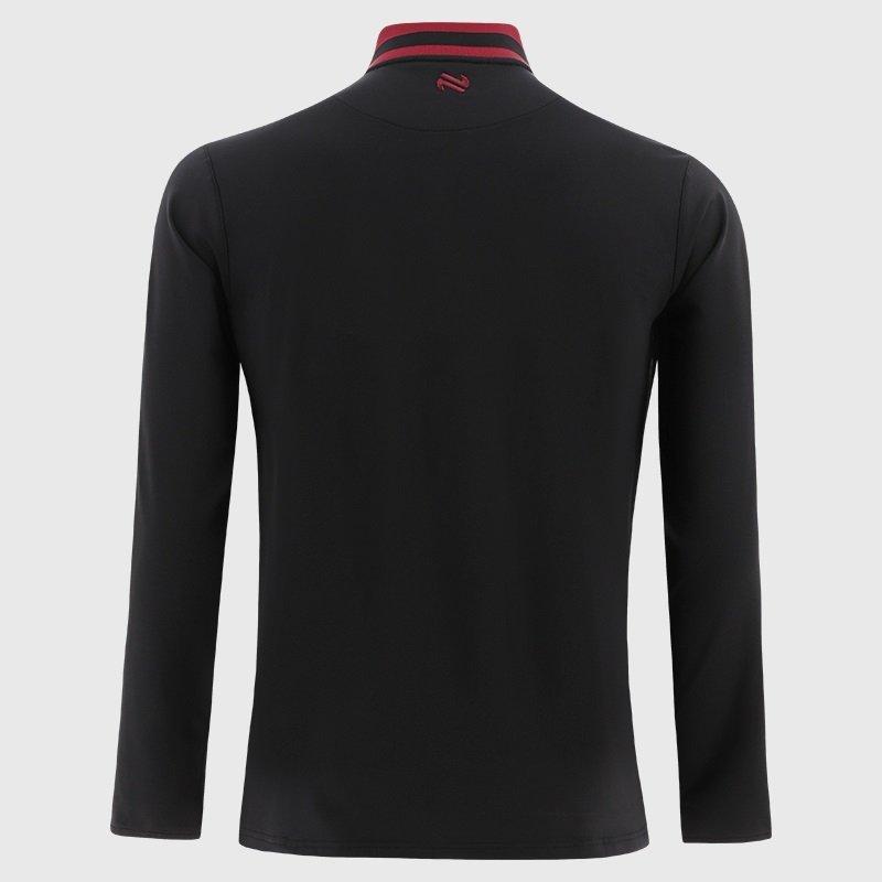 Blk/Chilli/Rhod - ONeills - Down Nepal Half Zip Top Senior - 2