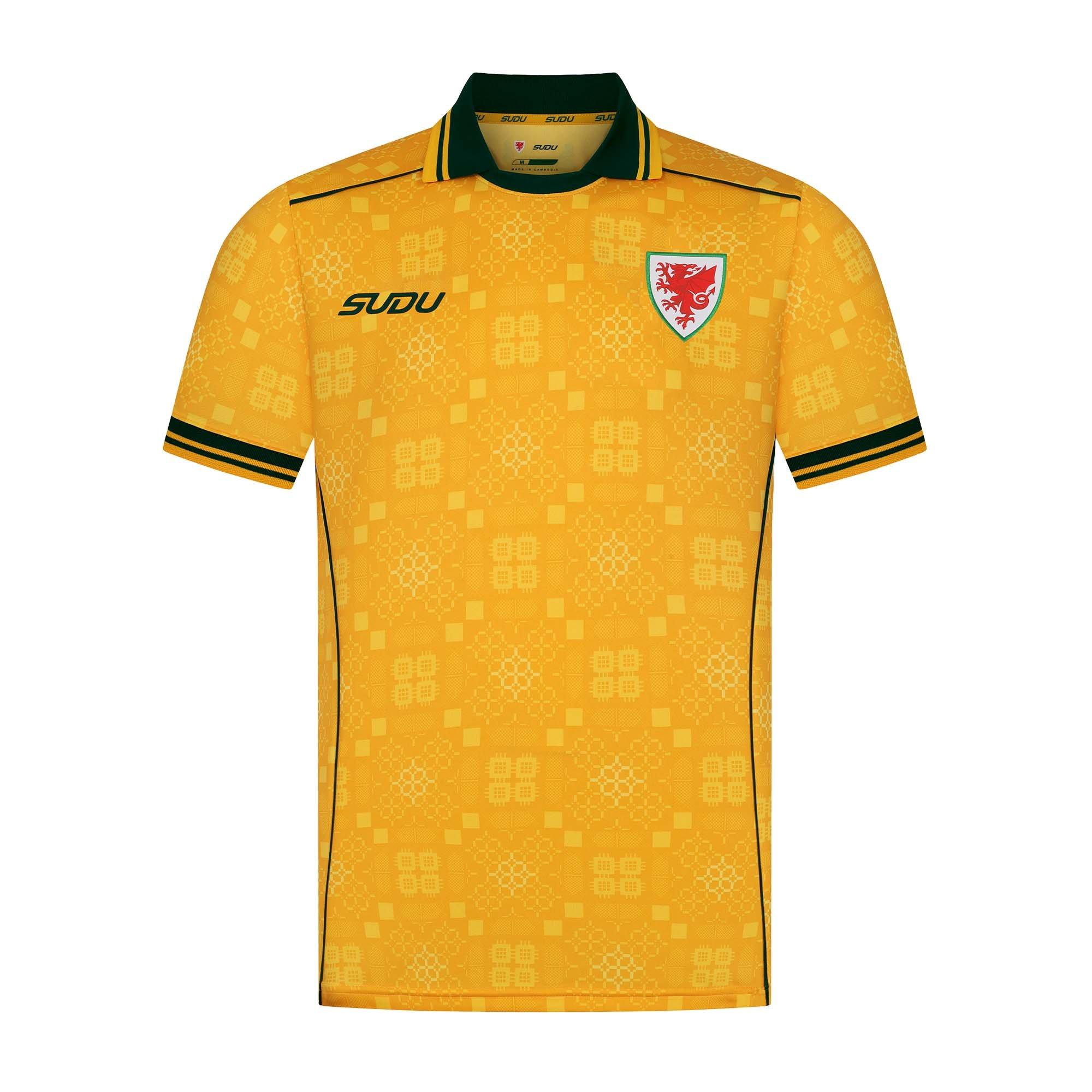 Yellow/Green - Sudu - Mens Wales Away Shirt 2026 - 2