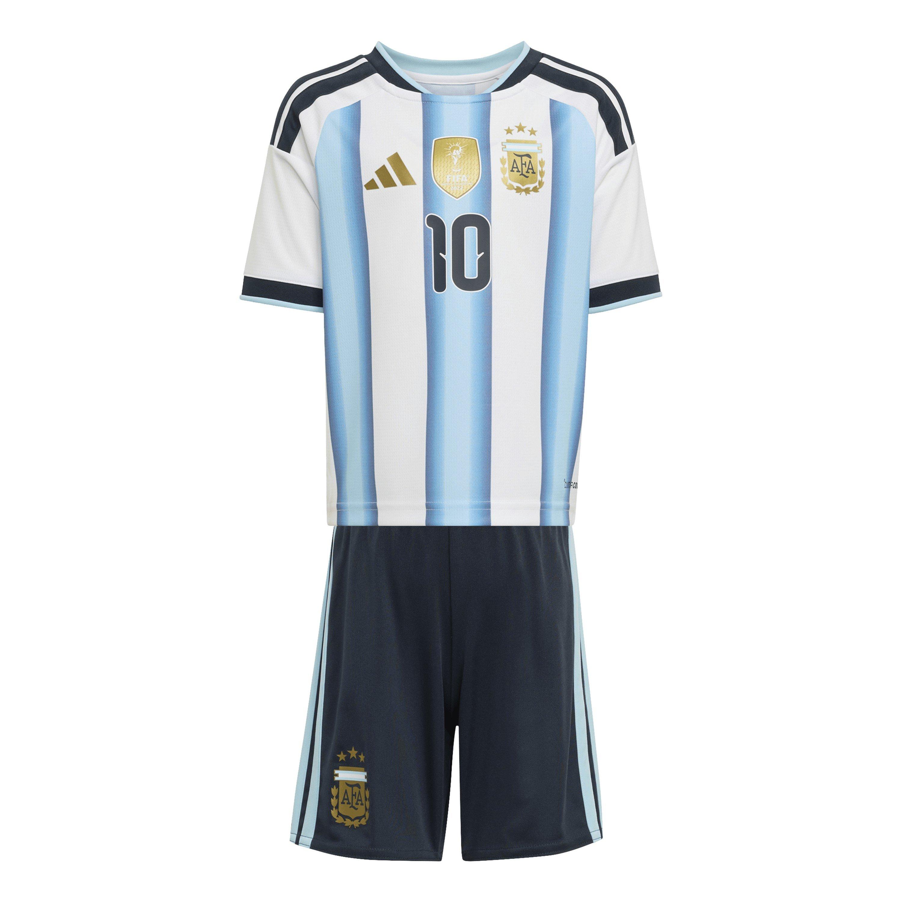 Adidas  White/Blue Argentina Home Minikit World Cup Messi 2026 Infants - 2-3 Years
