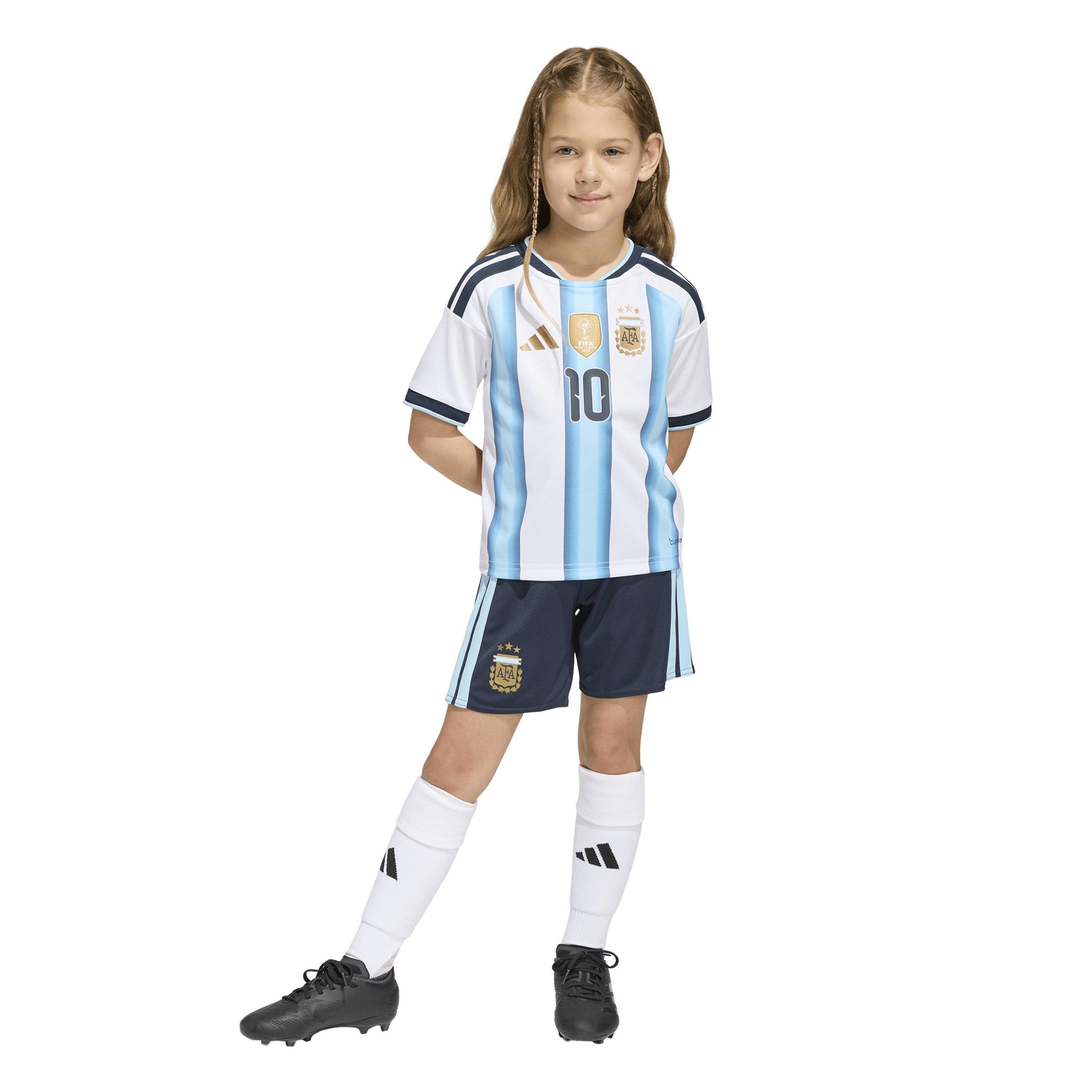 Wit/Blauw - adidas - Argentina Home Minikit World Cup Messi 2026 Infants - 2