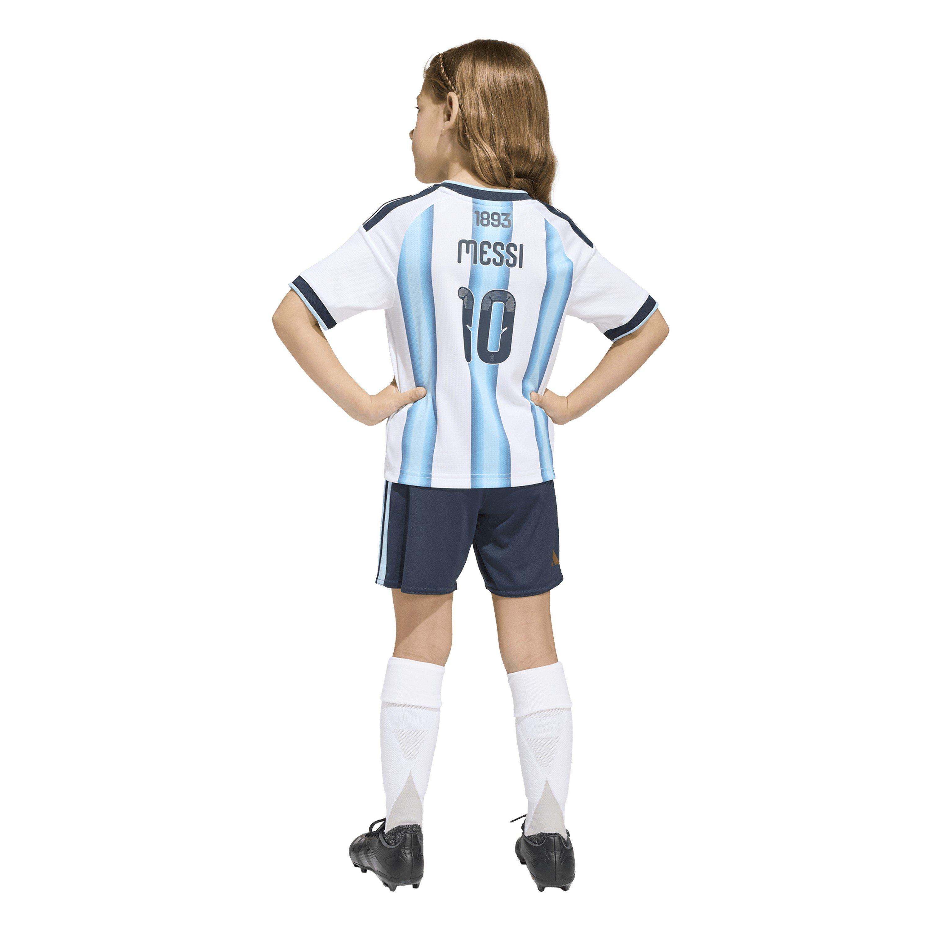Wit/Blauw - adidas - Argentina Home Minikit World Cup Messi 2026 Infants - 3