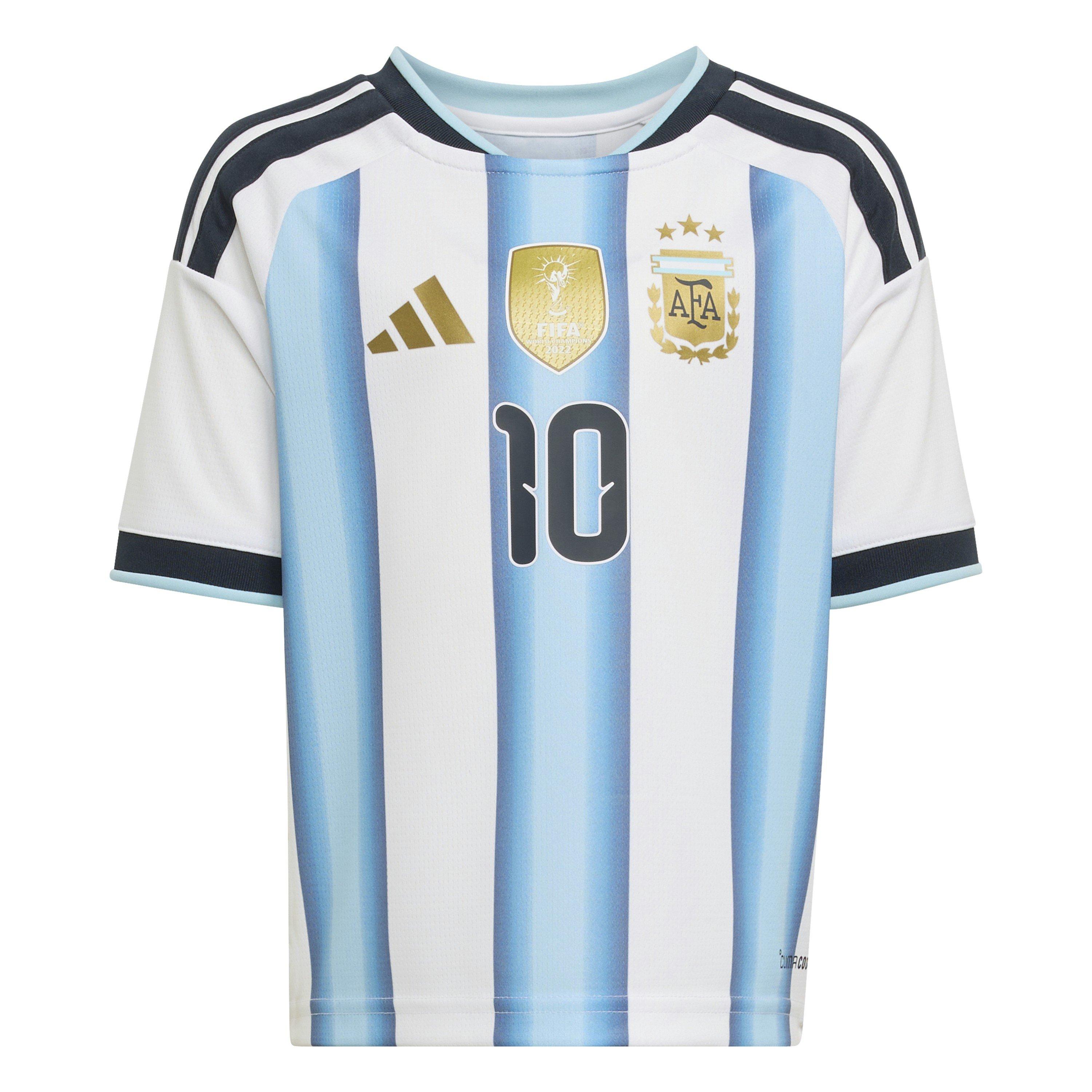 Wit/Blauw - adidas - Argentina Home Minikit World Cup Messi 2026 Infants - 4