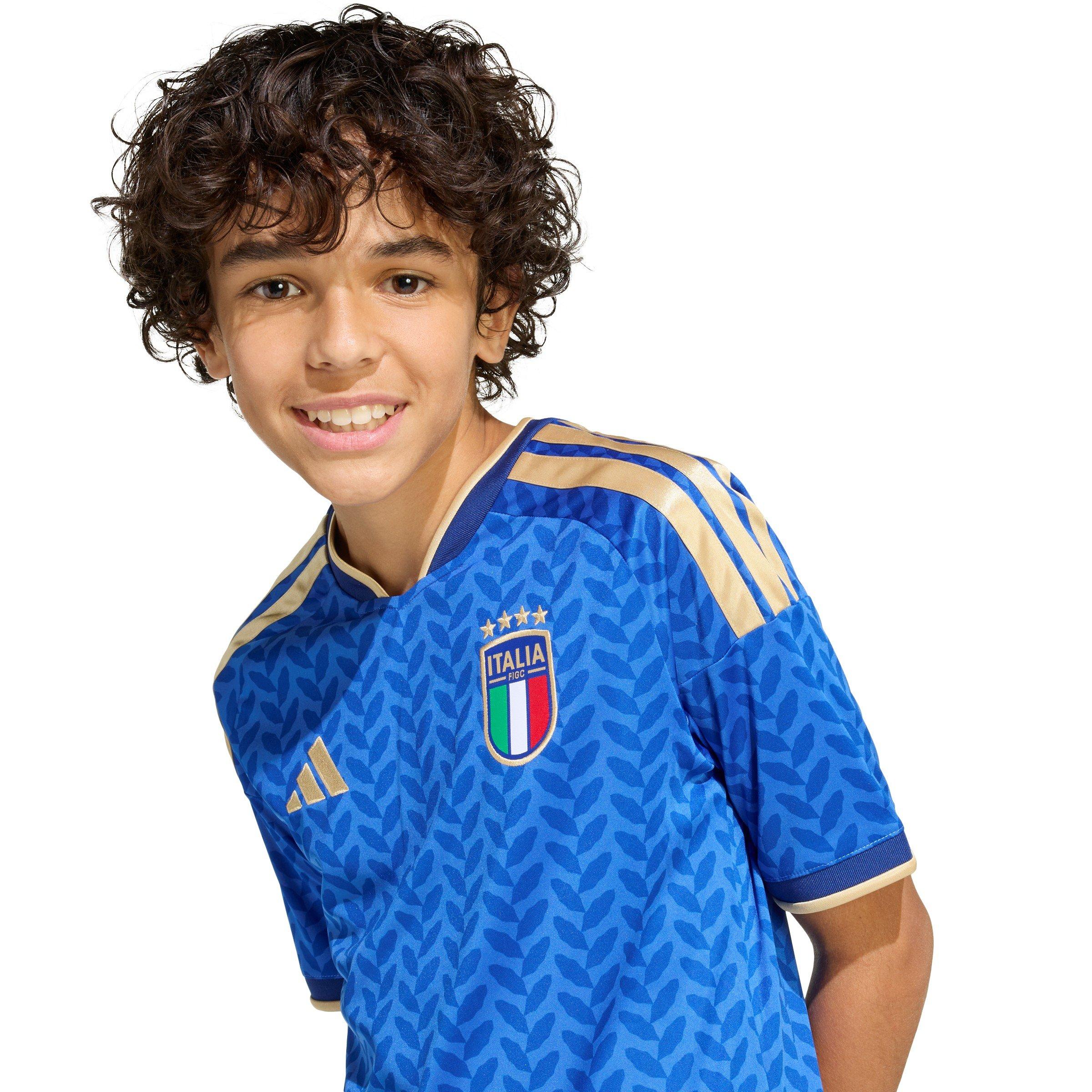 Blue/White - adidas - Italy Home Shirt World Cup 2026 Juniors - 8