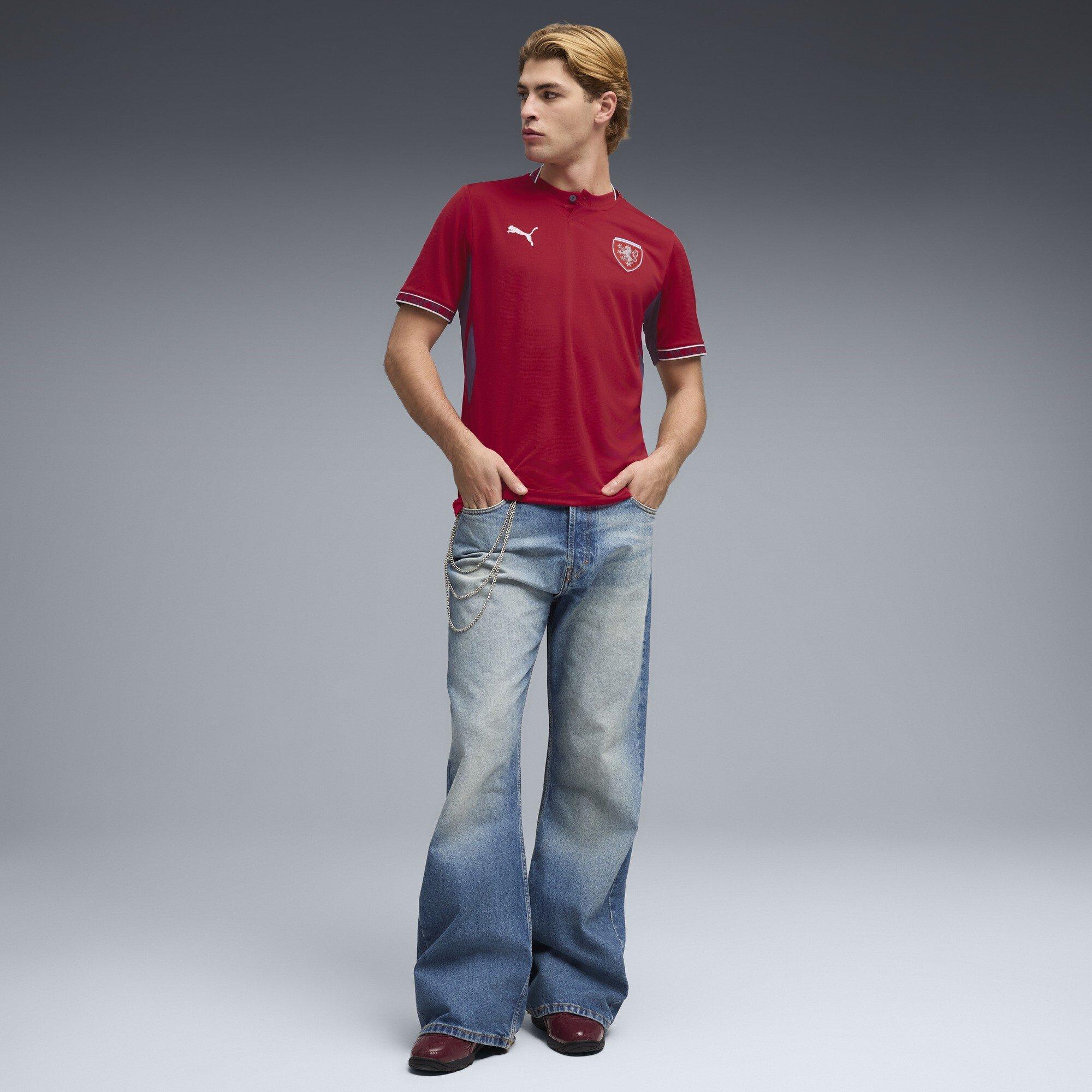 Rot/Navy - Puma - PUMA Czech Republic Home Shirt 2026 - 7