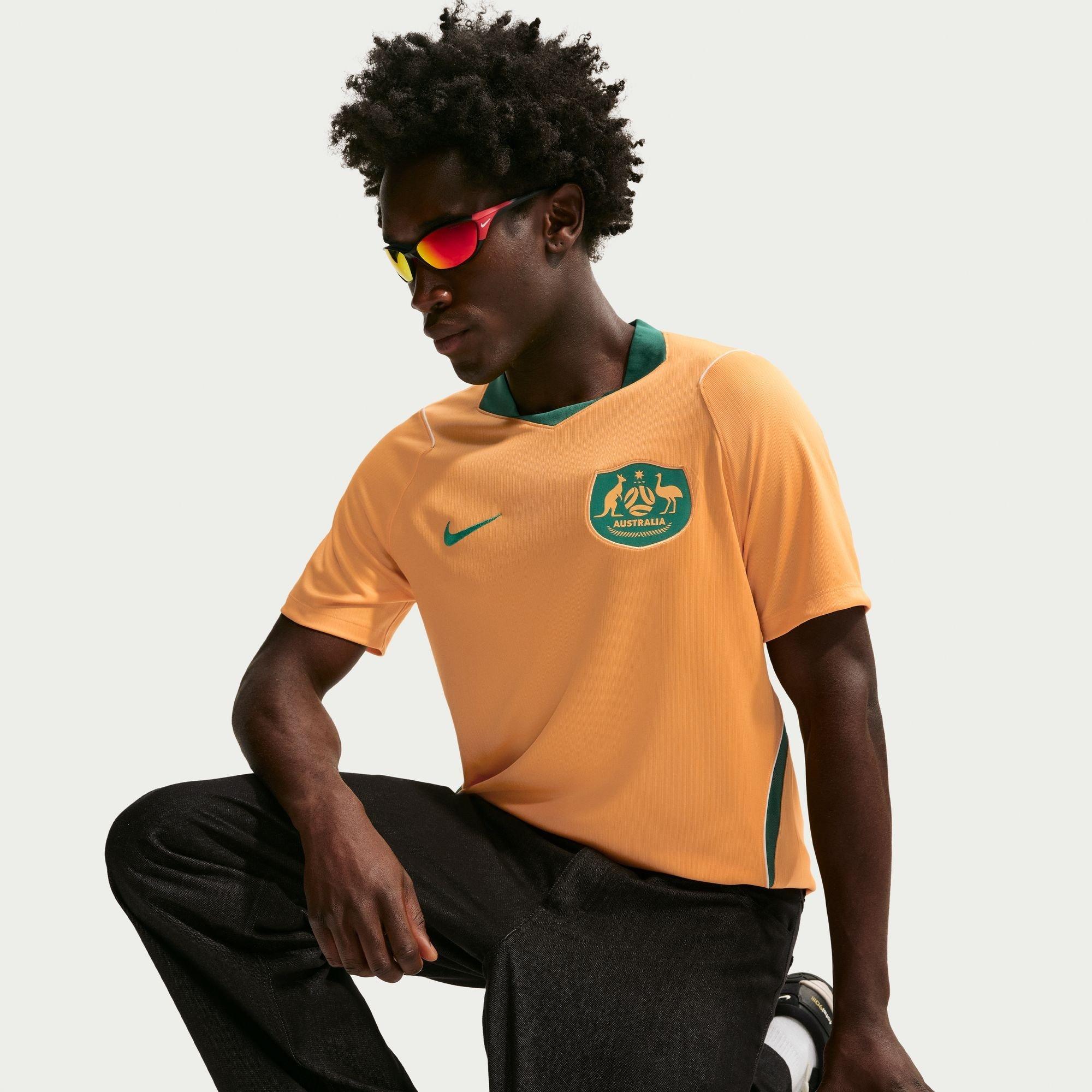 Gold/Green - Nike - Men's Australia 2026 Football Shirt - 1