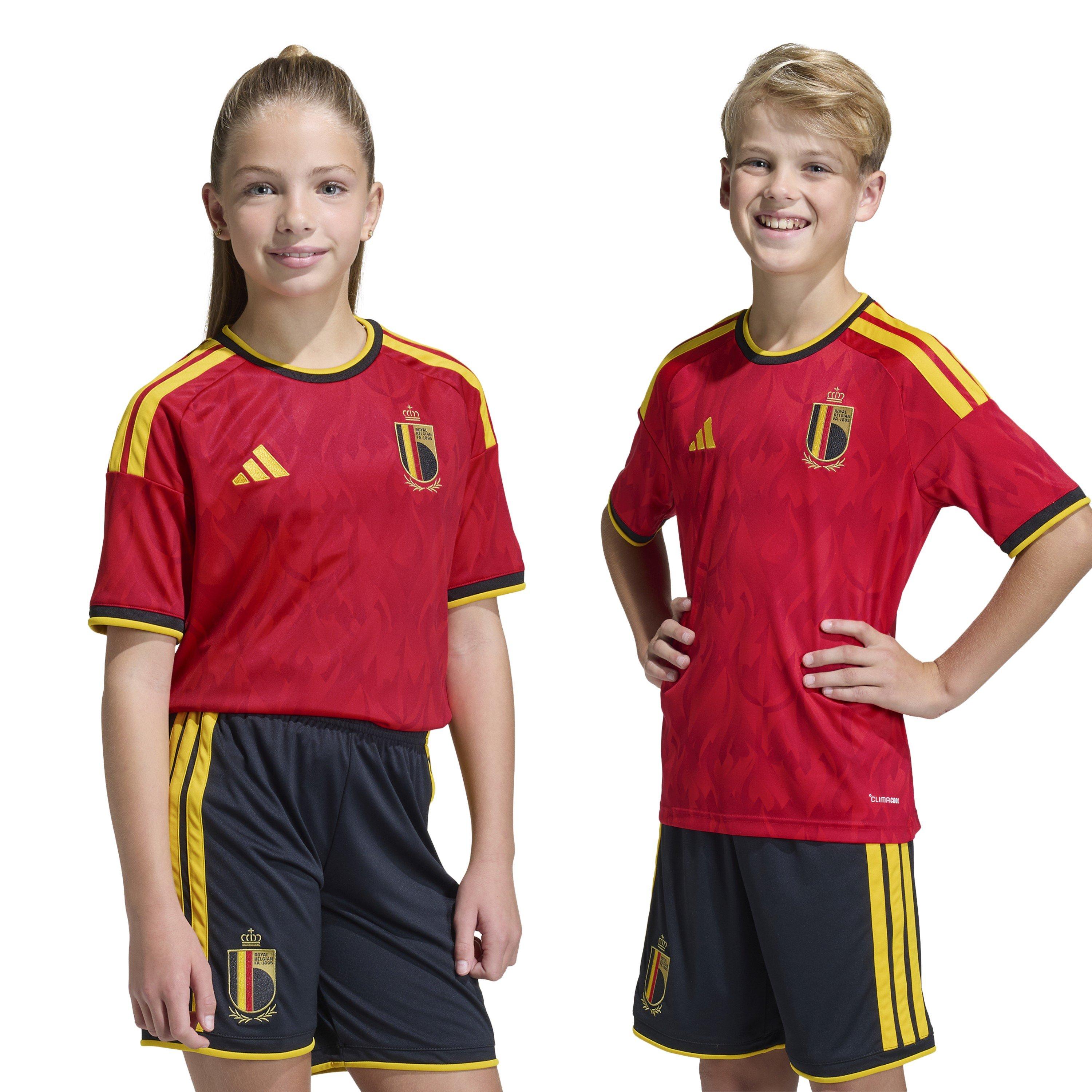 Rot/Gold - adidas - Belgium Home Shirt World Cup 2026 Juniors - 3