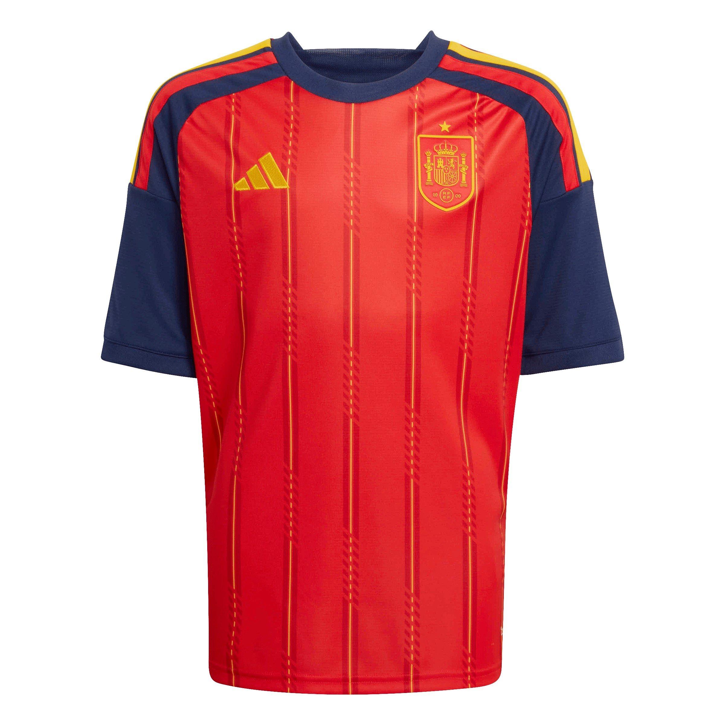 Adidas  Kids Spain Home Shirt World Cup 2026 Juniors - Red/Blue - 13 Years