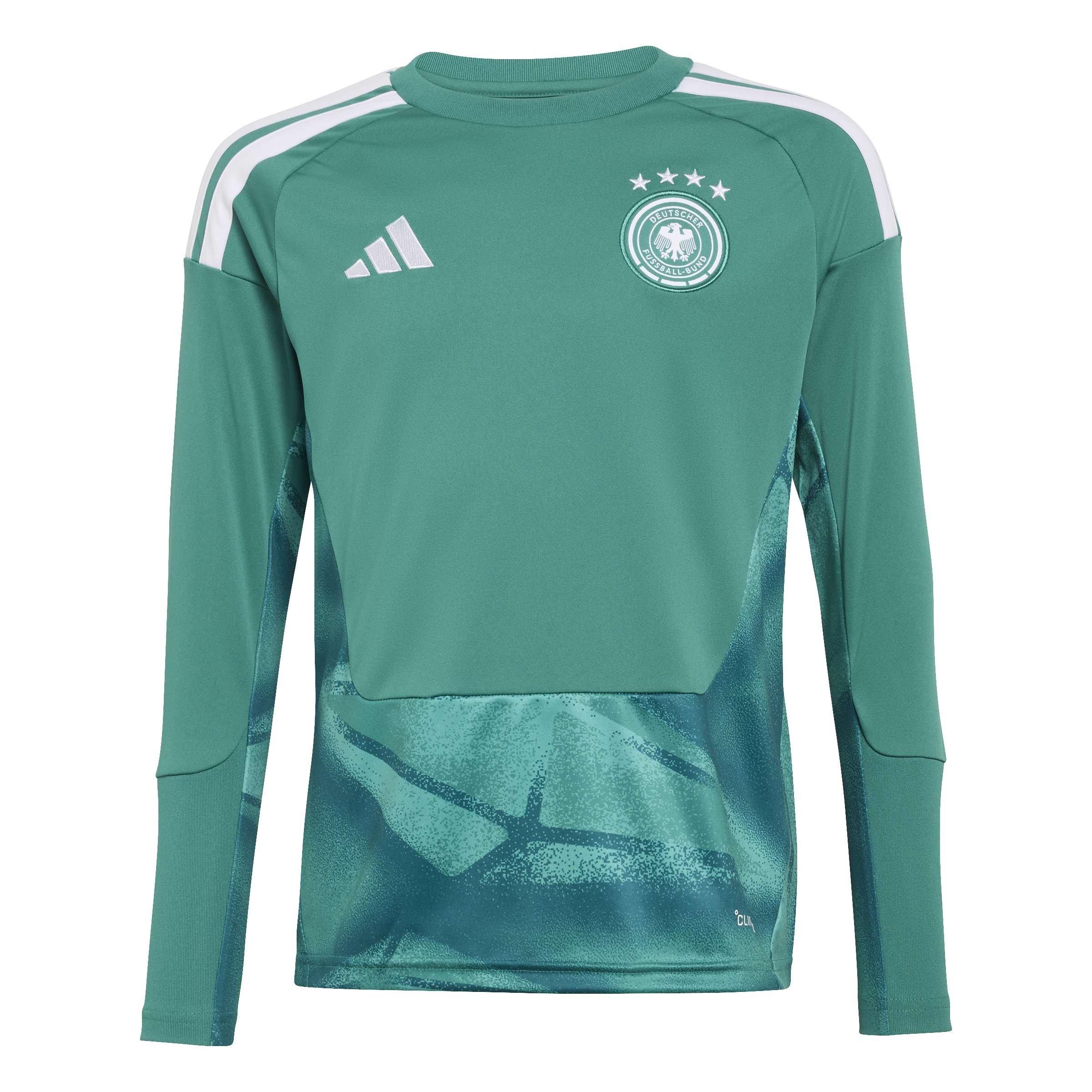 Adidas  Kids Germany Goalkeeper Shirt World Cup 2026 Juniors - Green/White - 13 Years