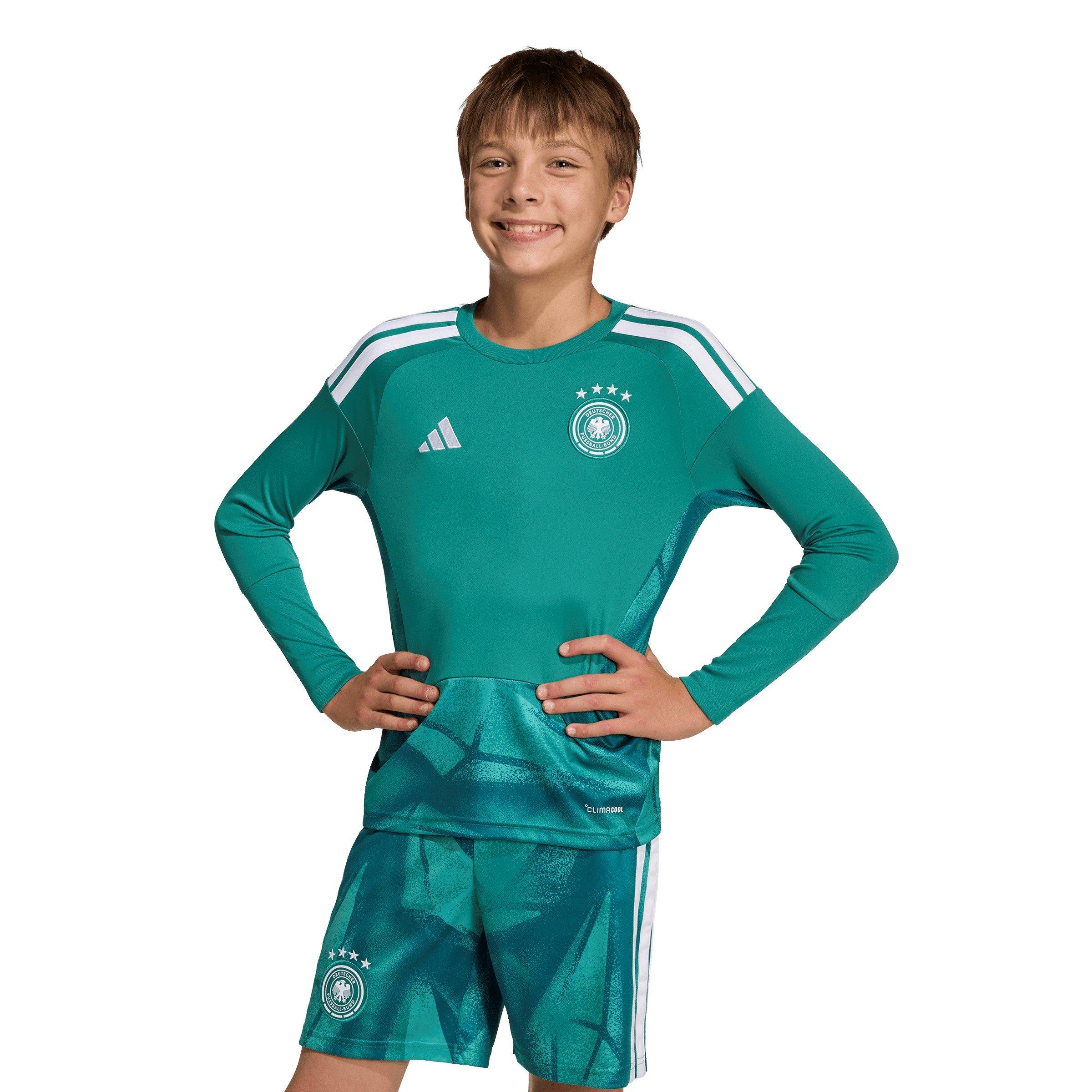 Green/White - adidas - Germany Goalkeeper Shirt World Cup 2026 Juniors - 3