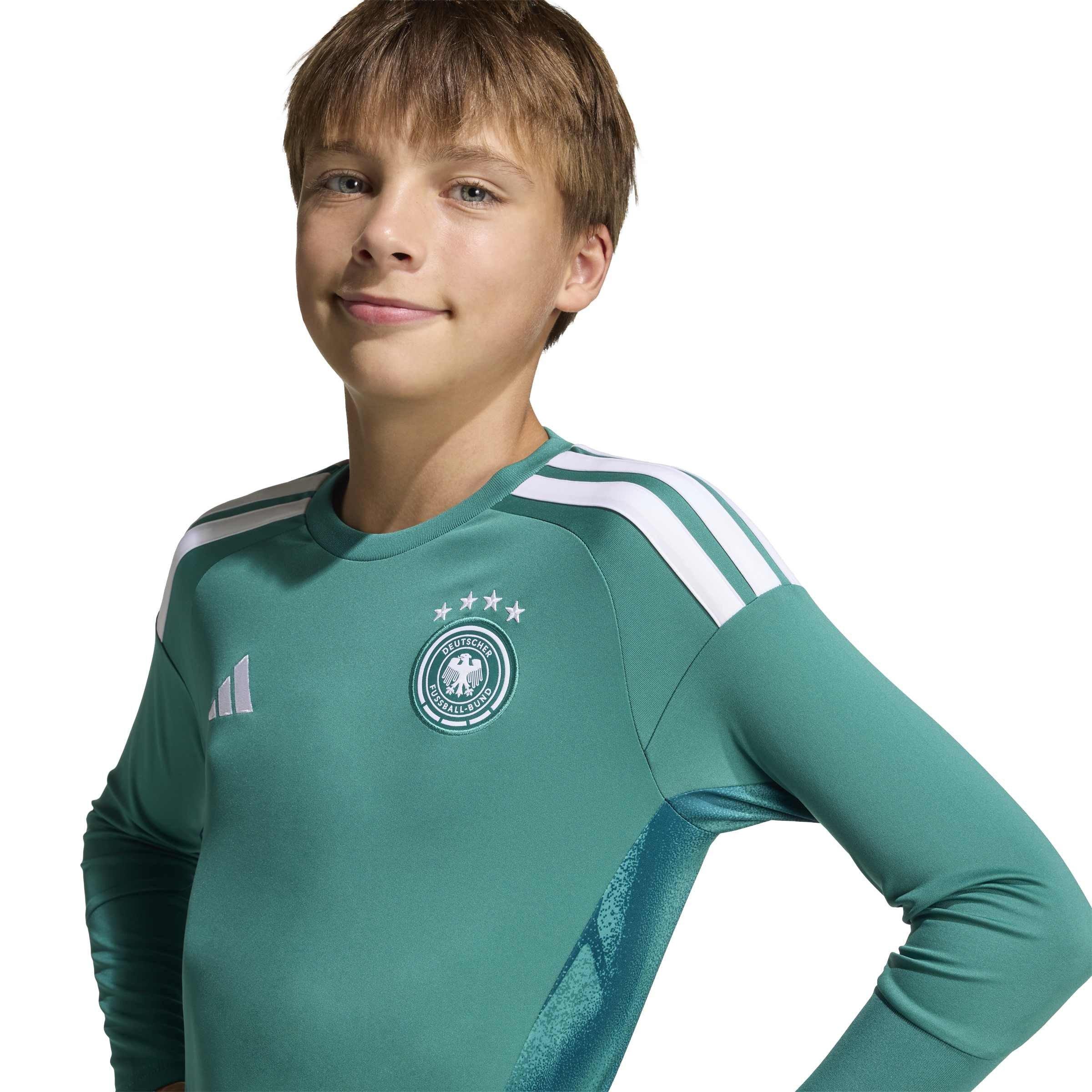 Green/White - adidas - Germany Goalkeeper Shirt World Cup 2026 Juniors - 8