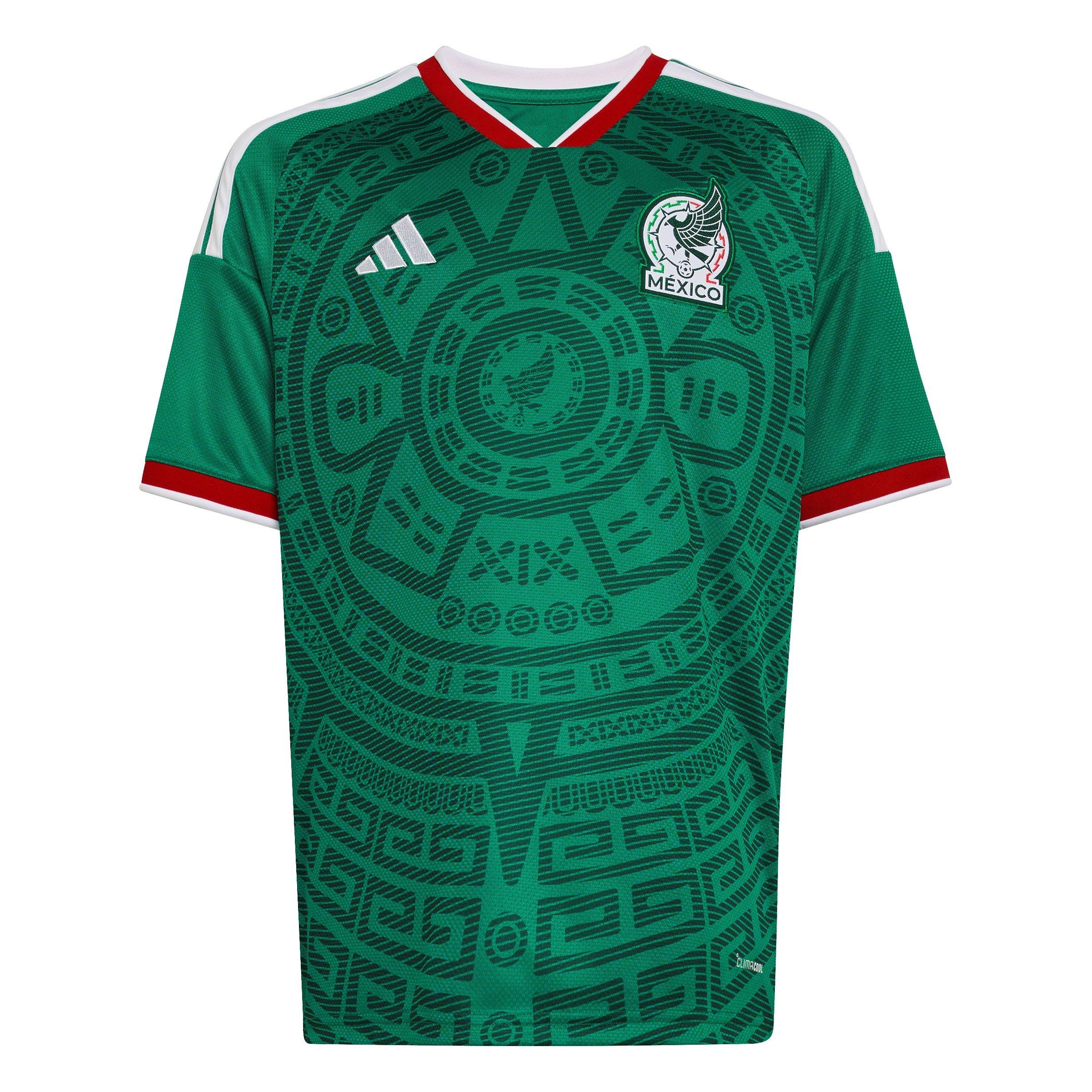 Green/White - adidas - Mexico Home Shirt World Cup 2026 Juniors - 1