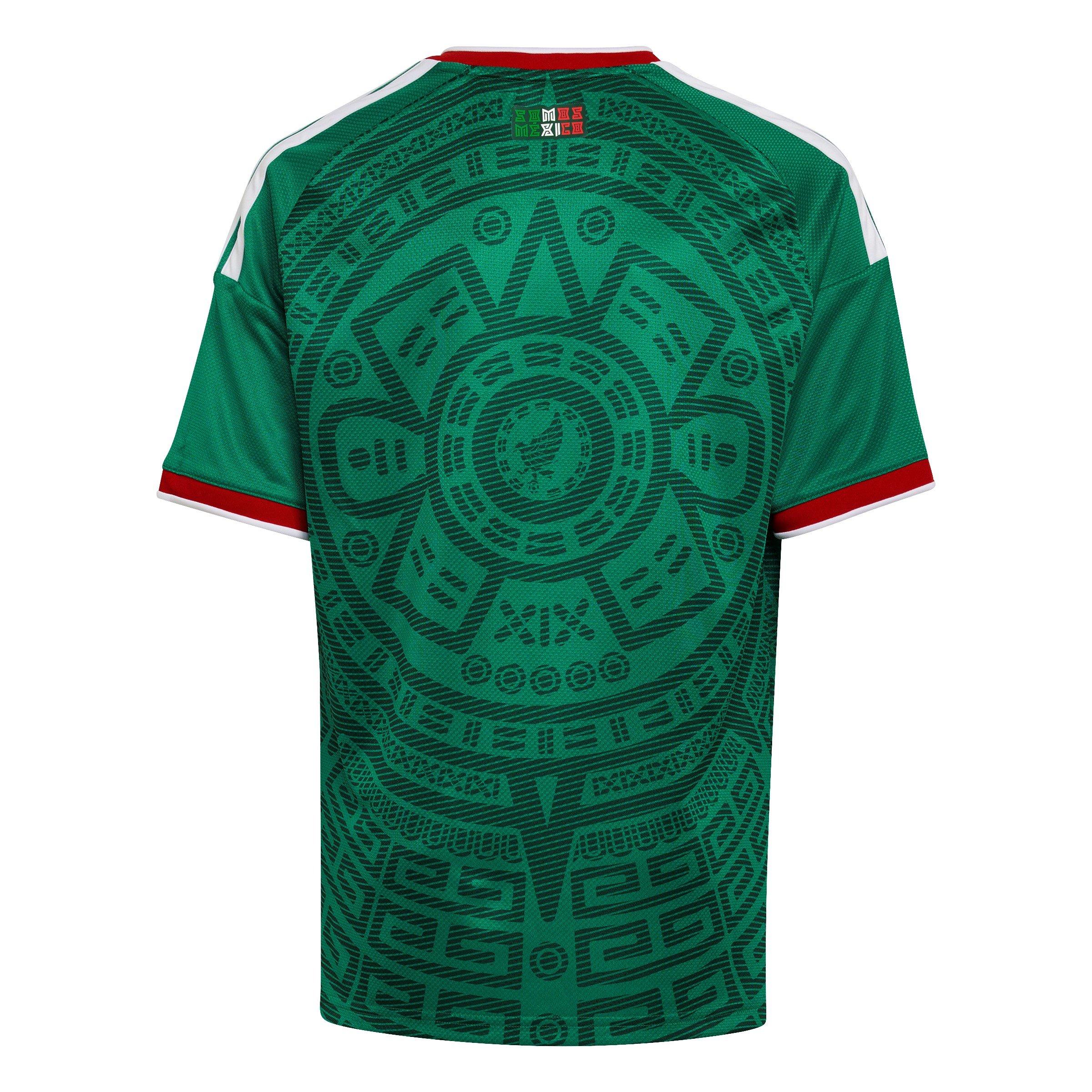 Green/White - adidas - Mexico Home Shirt World Cup 2026 Juniors - 2