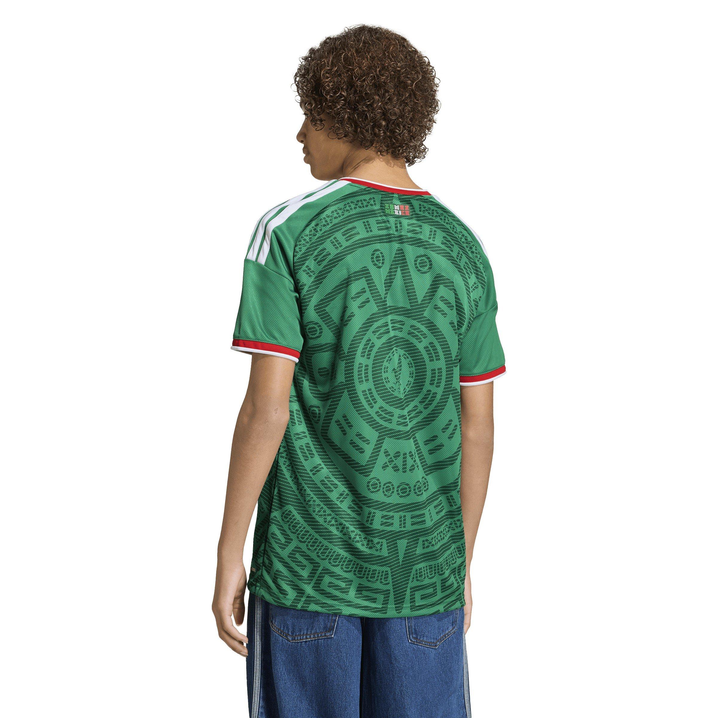 Green/White - adidas - Mexico Home Shirt World Cup 2026 Juniors - 6