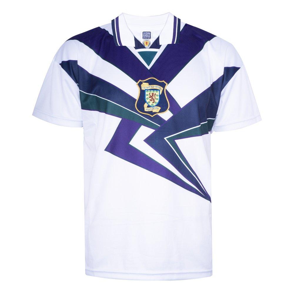 Score Draw Score Draw Scotland Away Shirt 1996 - White - Size 2XL