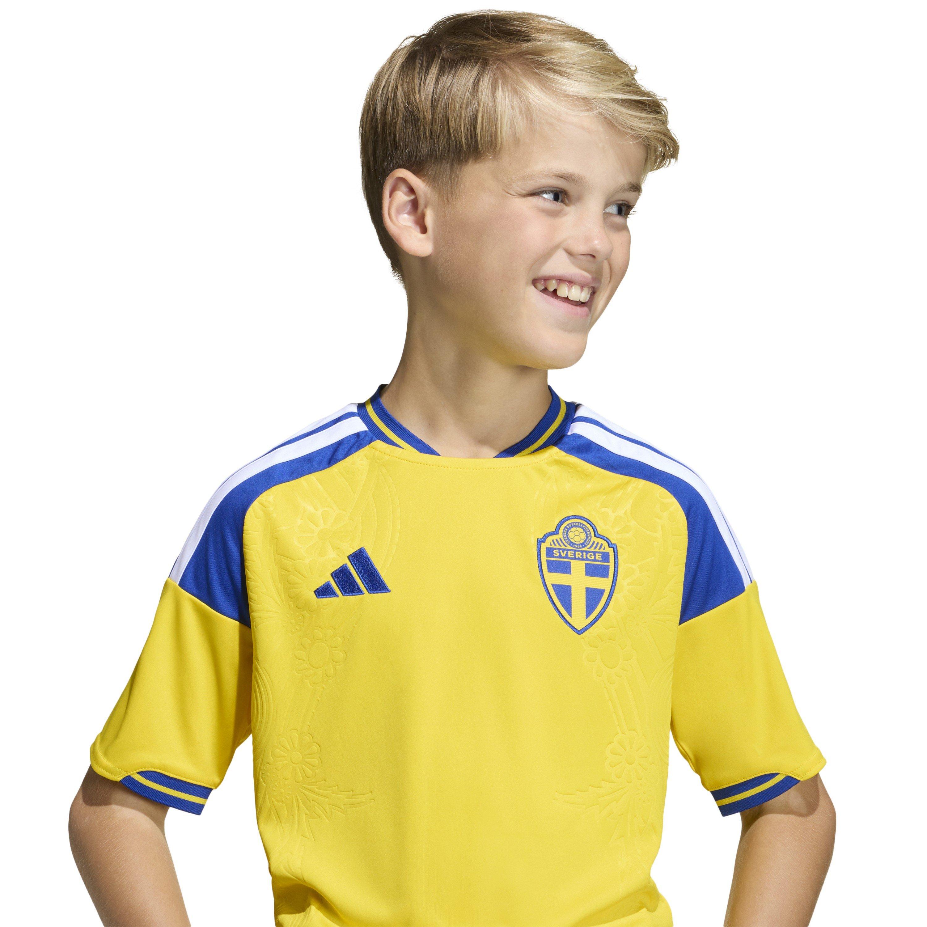 Yellow/Blue - adidas - Sweden Home Shirt World Cup 2026 Juniors - 8