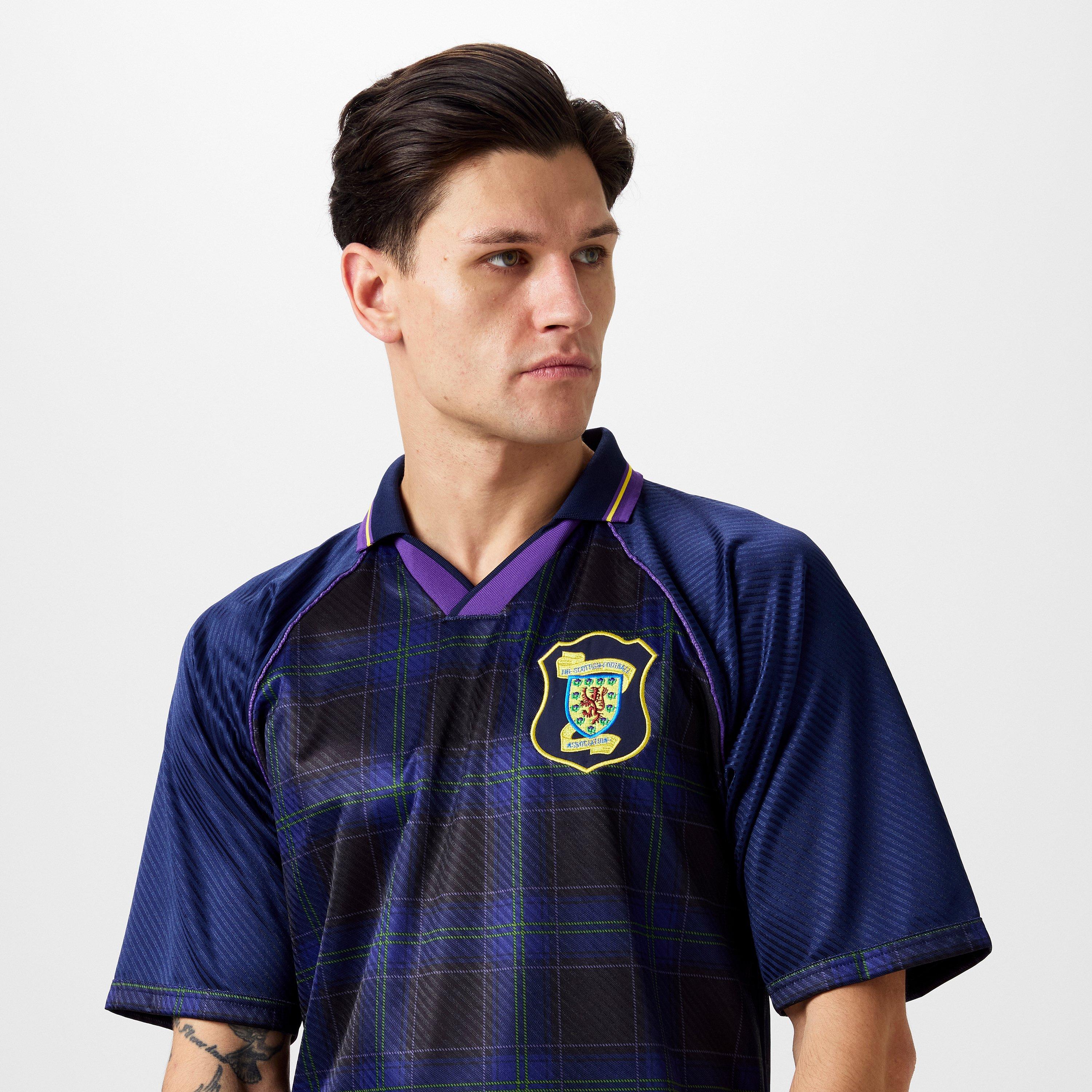 Blue - Score Draw - Scotland '96 Home Shirt Adults - 5