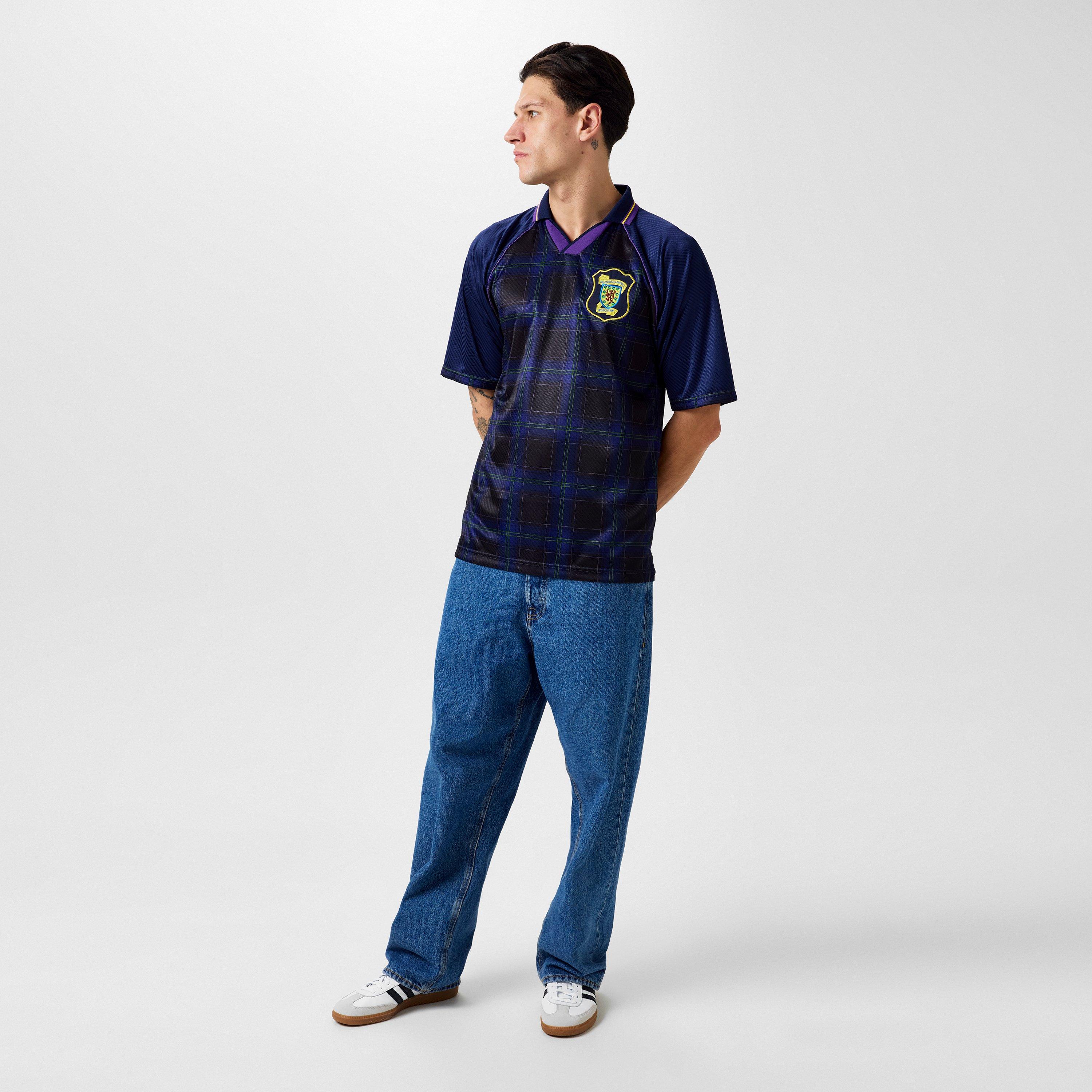 Blue - Score Draw - Scotland '96 Home Shirt Adults - 6