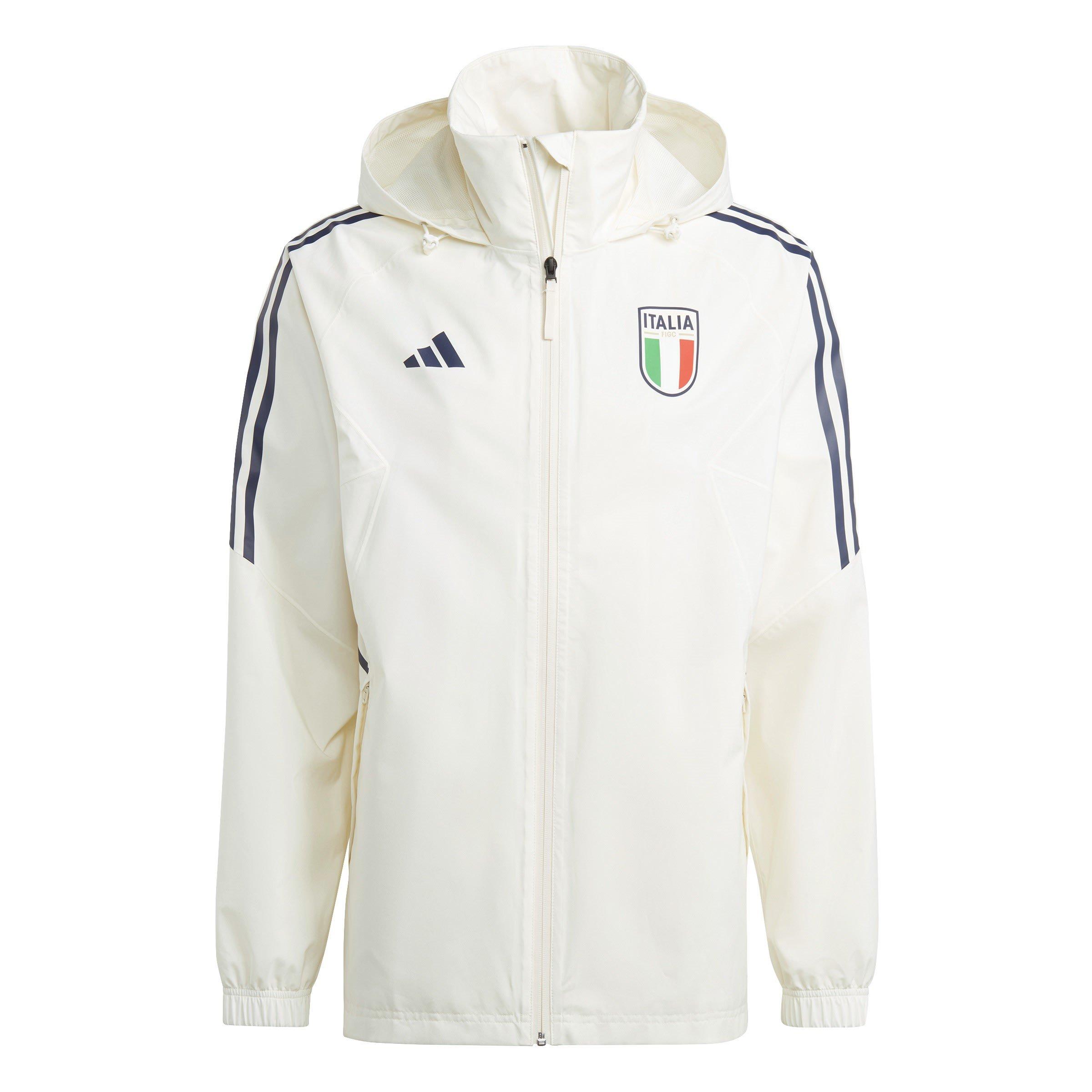 Weiß - adidas - Italy Condivo 23 Rain Jacket Adults - 1