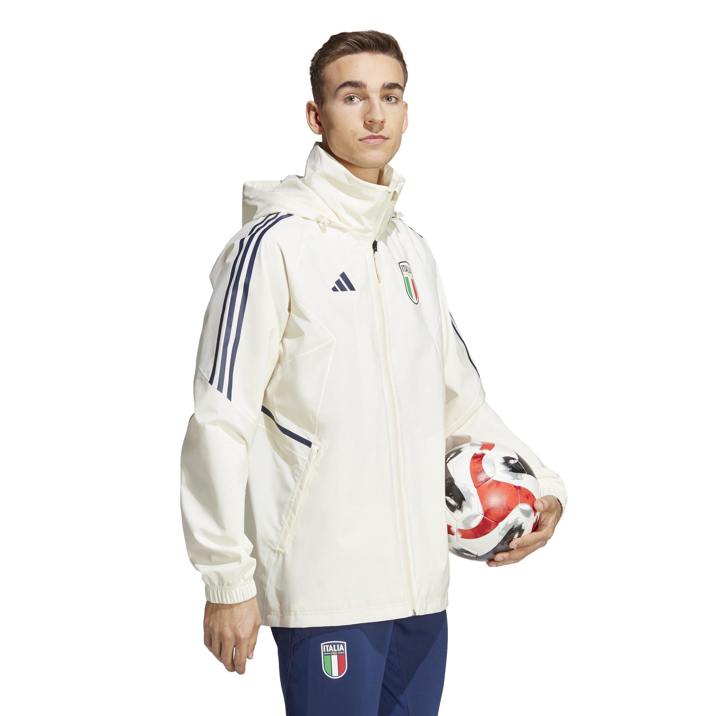 Weiß - adidas - Italy Condivo 23 Rain Jacket Adults - 4