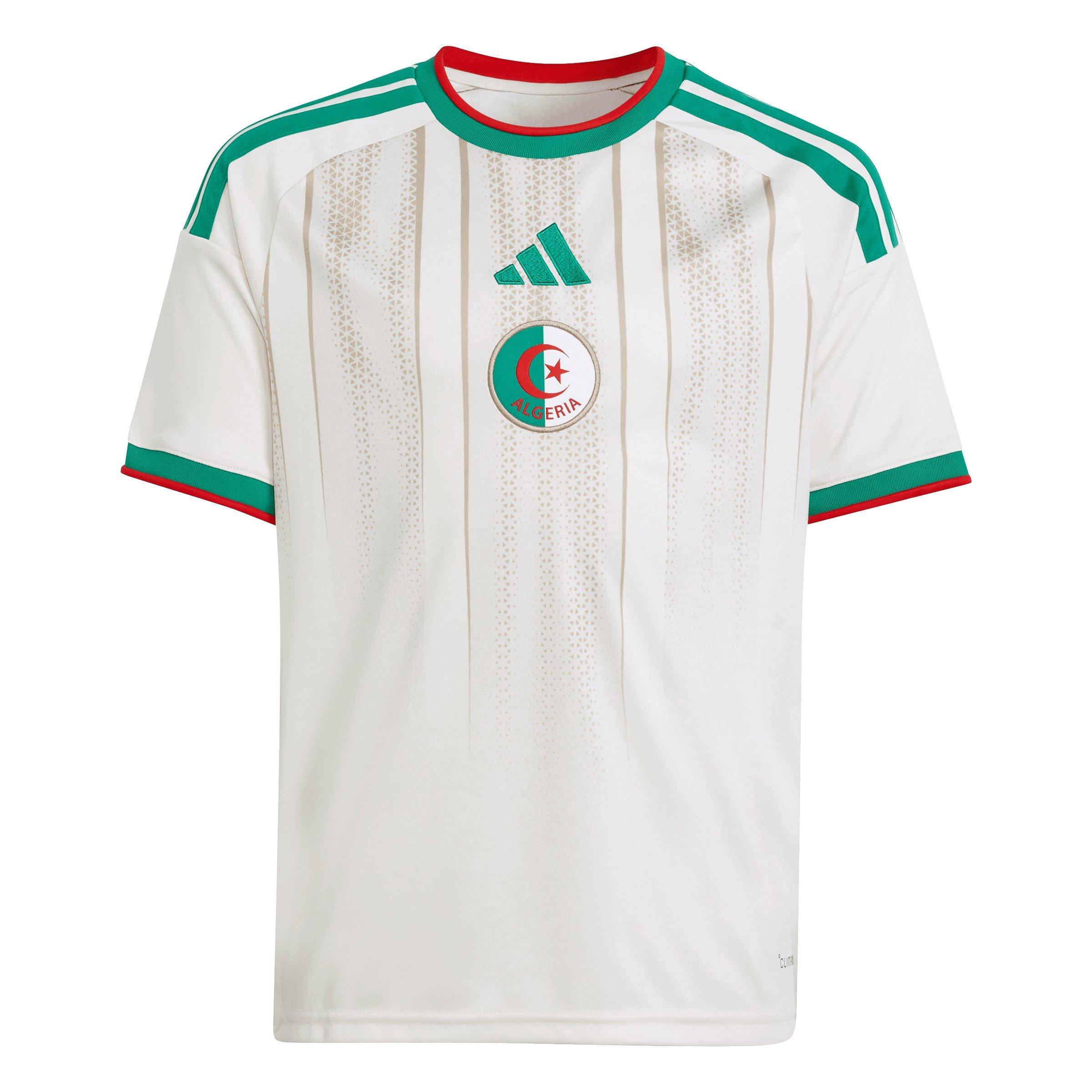 Adidas  Kids Algeria Home Shirt World Cup 2026 Juniors - White/Green - 13 Years