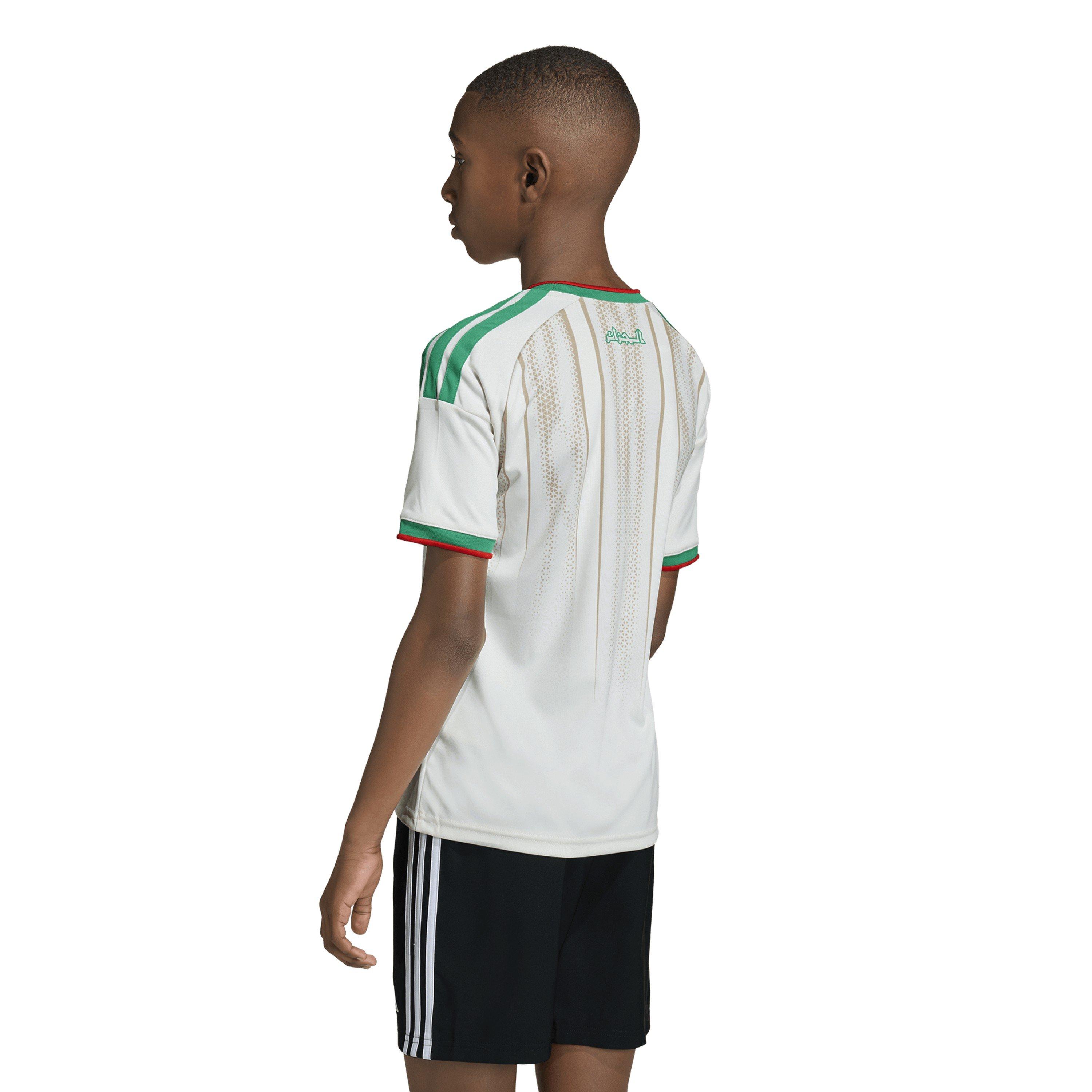 White/Green - adidas - Algeria Home Shirt World Cup 2026 Juniors - 4
