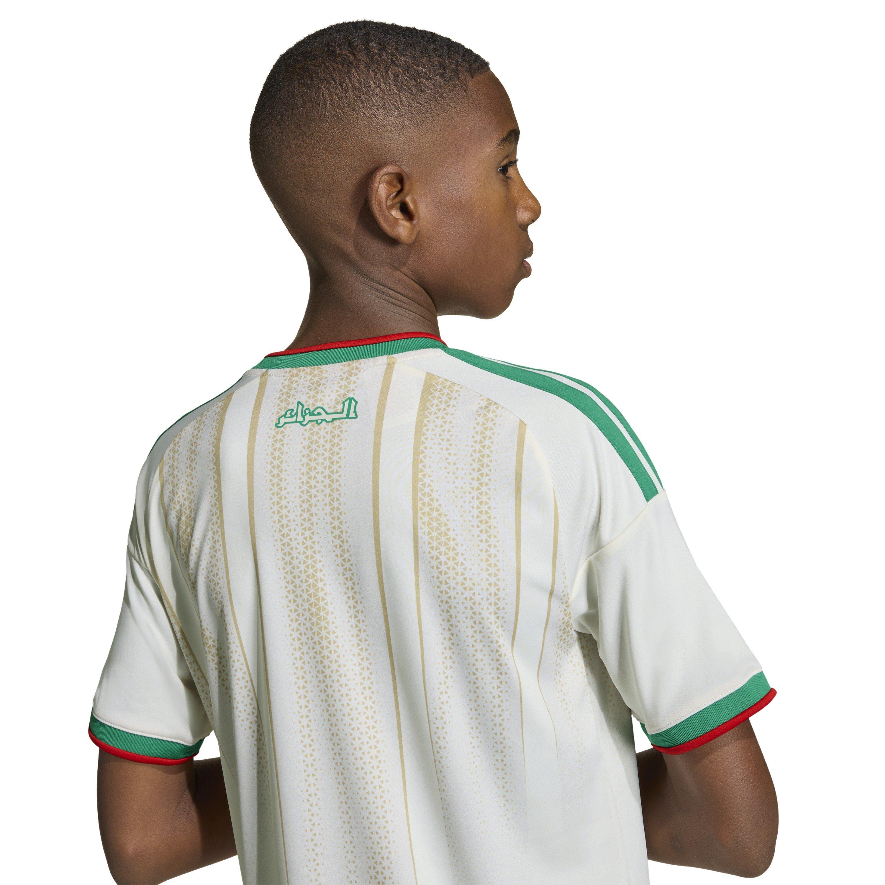 White/Green - adidas - Algeria Home Shirt World Cup 2026 Juniors - 5