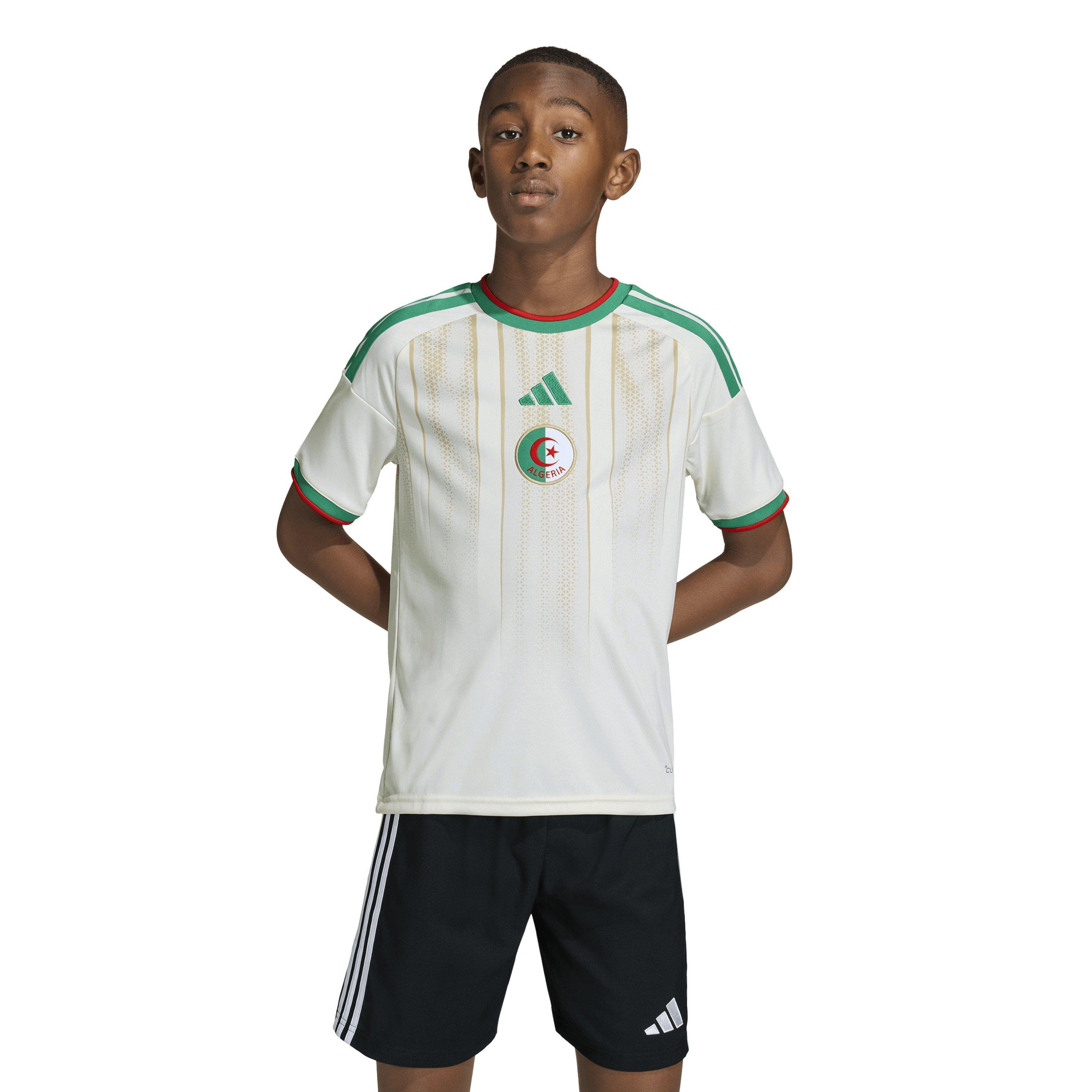 White/Green - adidas - Algeria Home Shirt World Cup 2026 Juniors - 7
