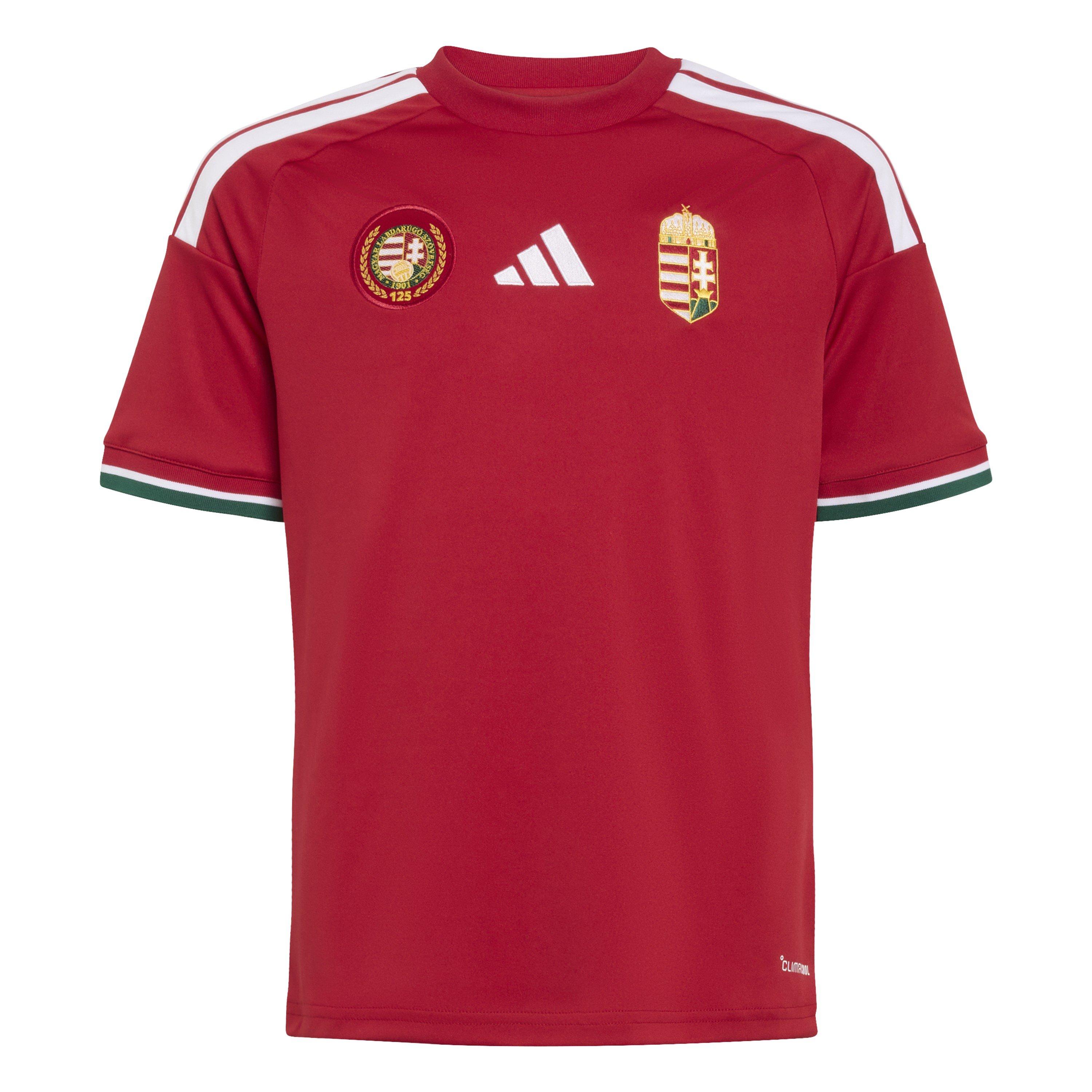 Red/White - adidas - Hungary Home Shirt World Cup 2026 Juniors - 1