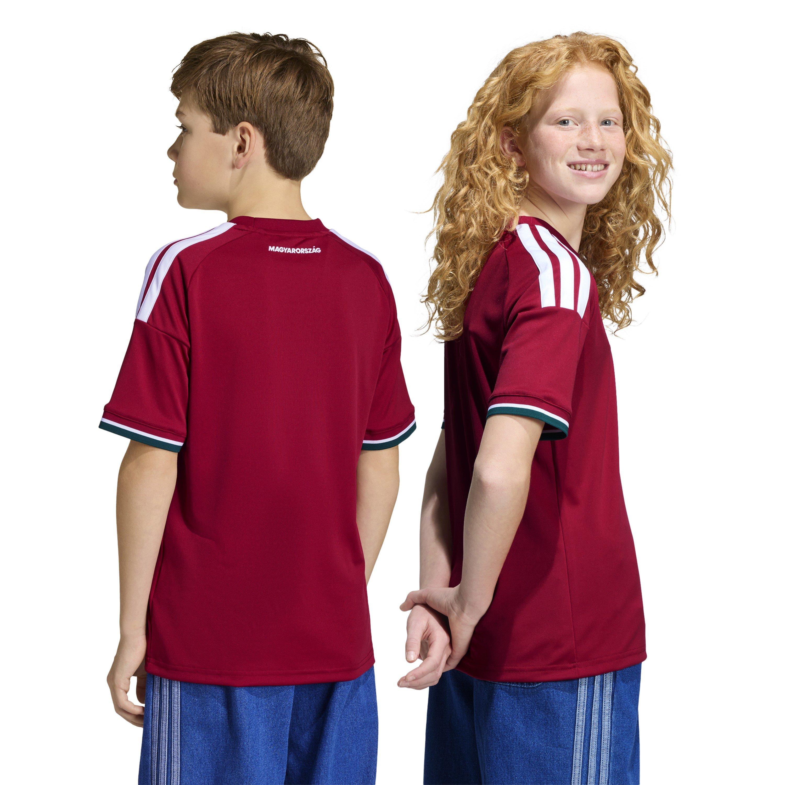 Red/White - adidas - Hungary Home Shirt World Cup 2026 Juniors - 4