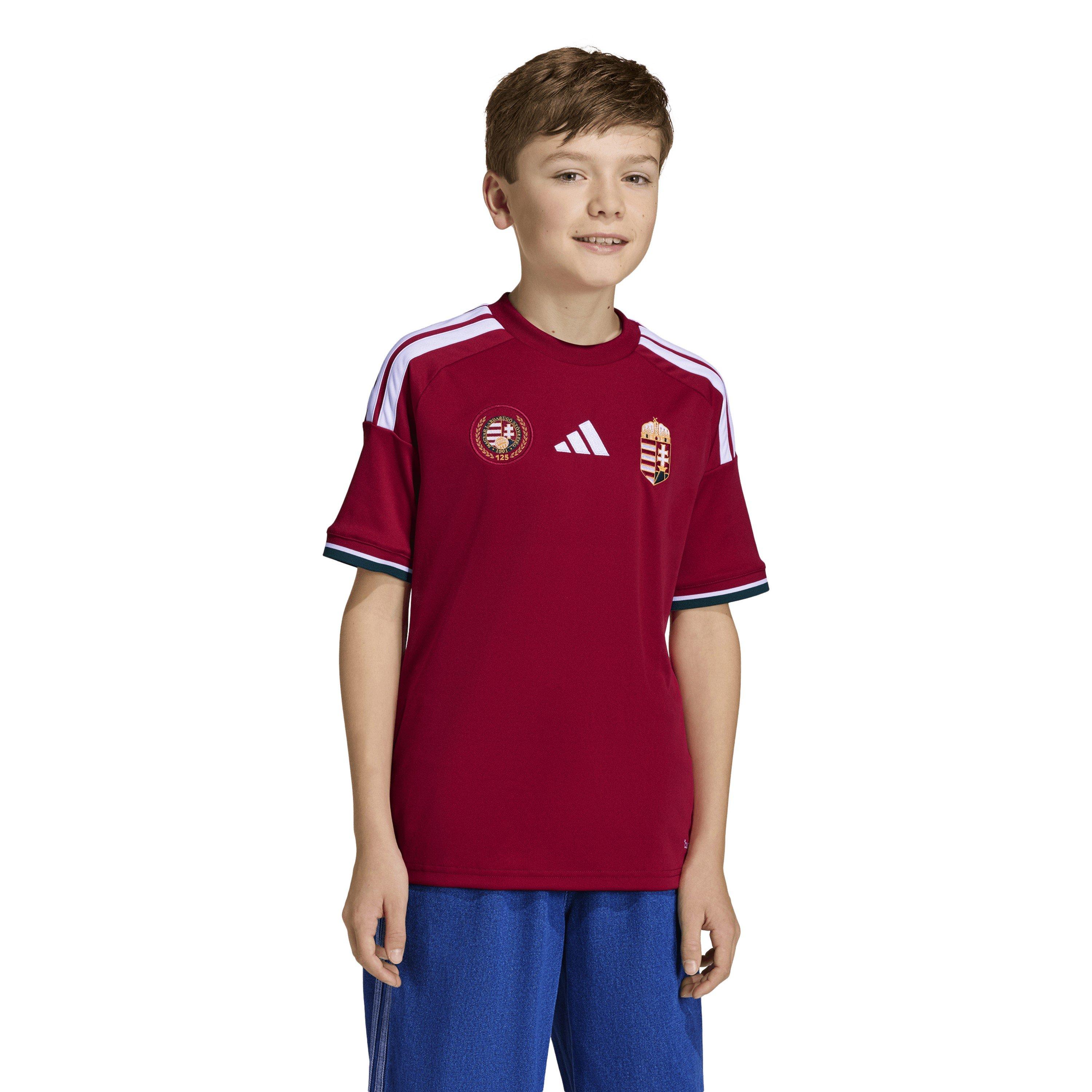 Red/White - adidas - Hungary Home Shirt World Cup 2026 Juniors - 5