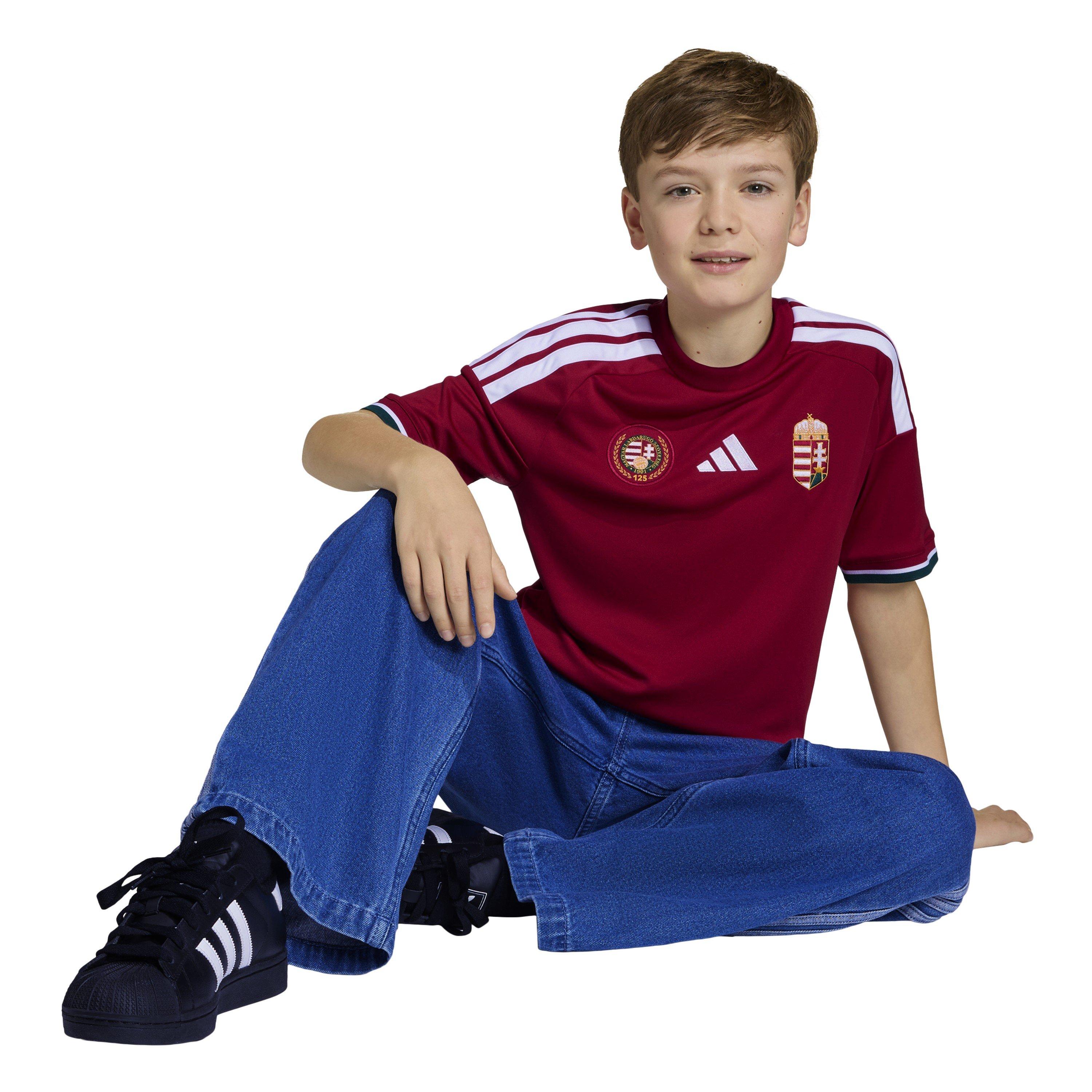 Red/White - adidas - Hungary Home Shirt World Cup 2026 Juniors - 7