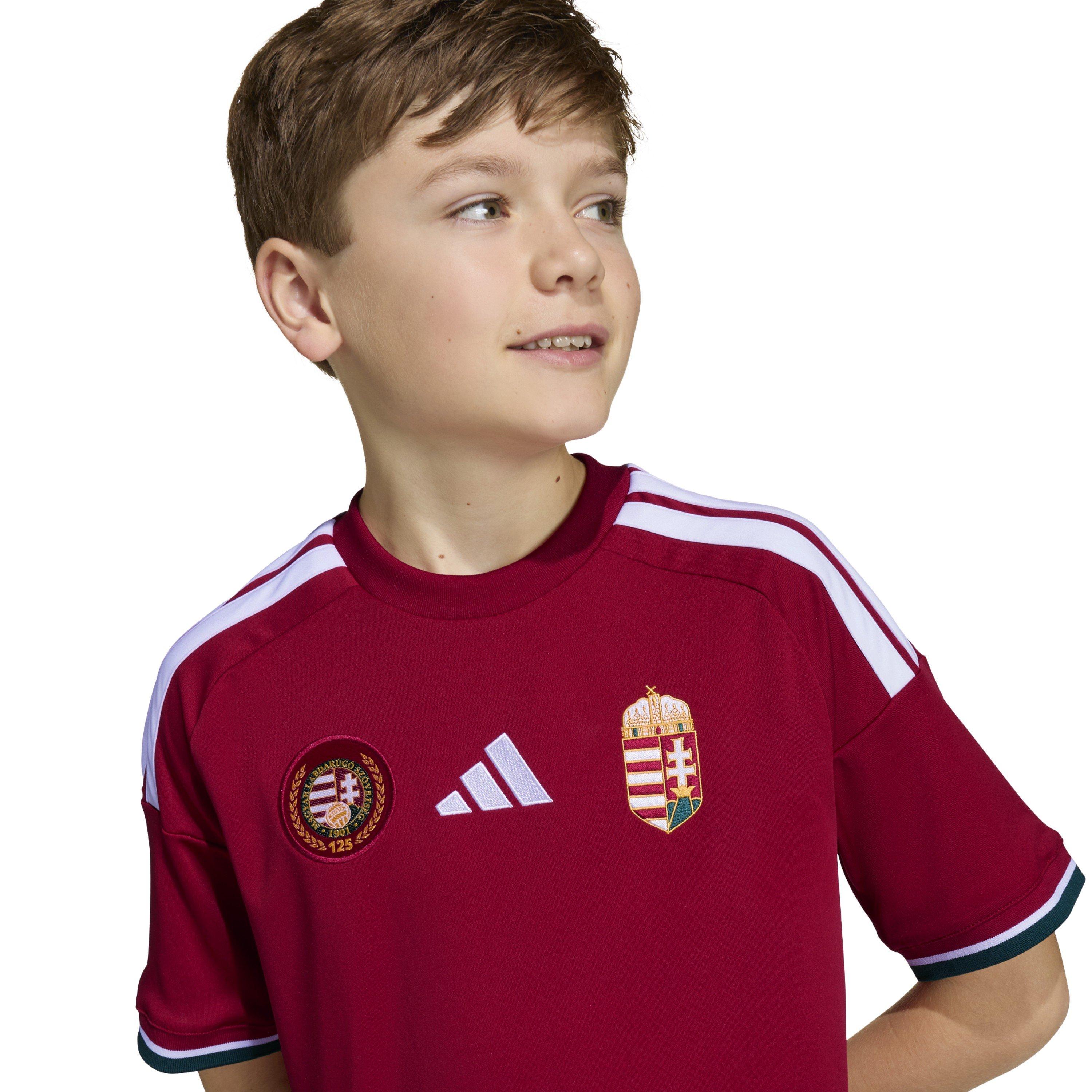 Red/White - adidas - Hungary Home Shirt World Cup 2026 Juniors - 8