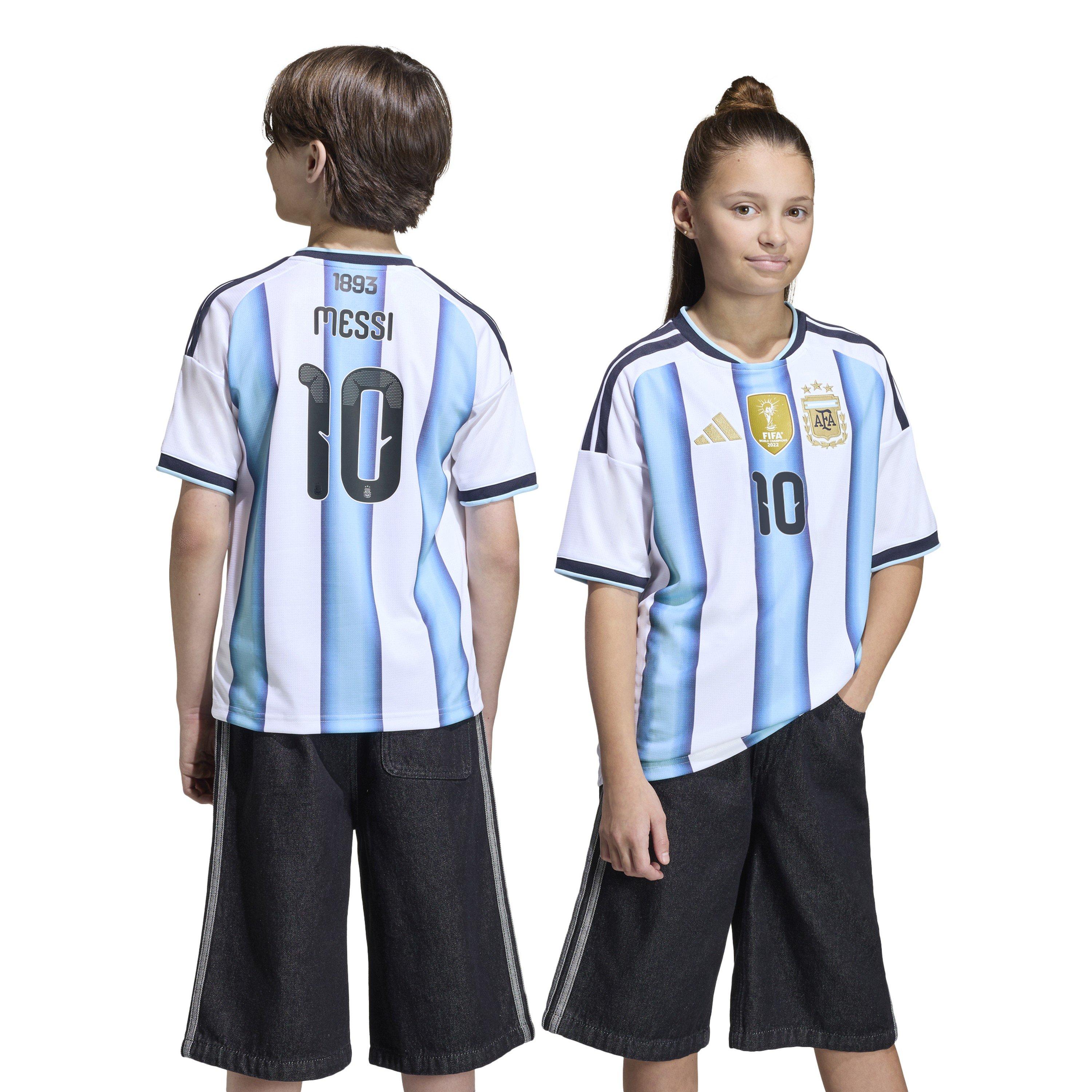 White/Blue - adidas - Argentina Home Shirt Messi 2026 Juniors - 3