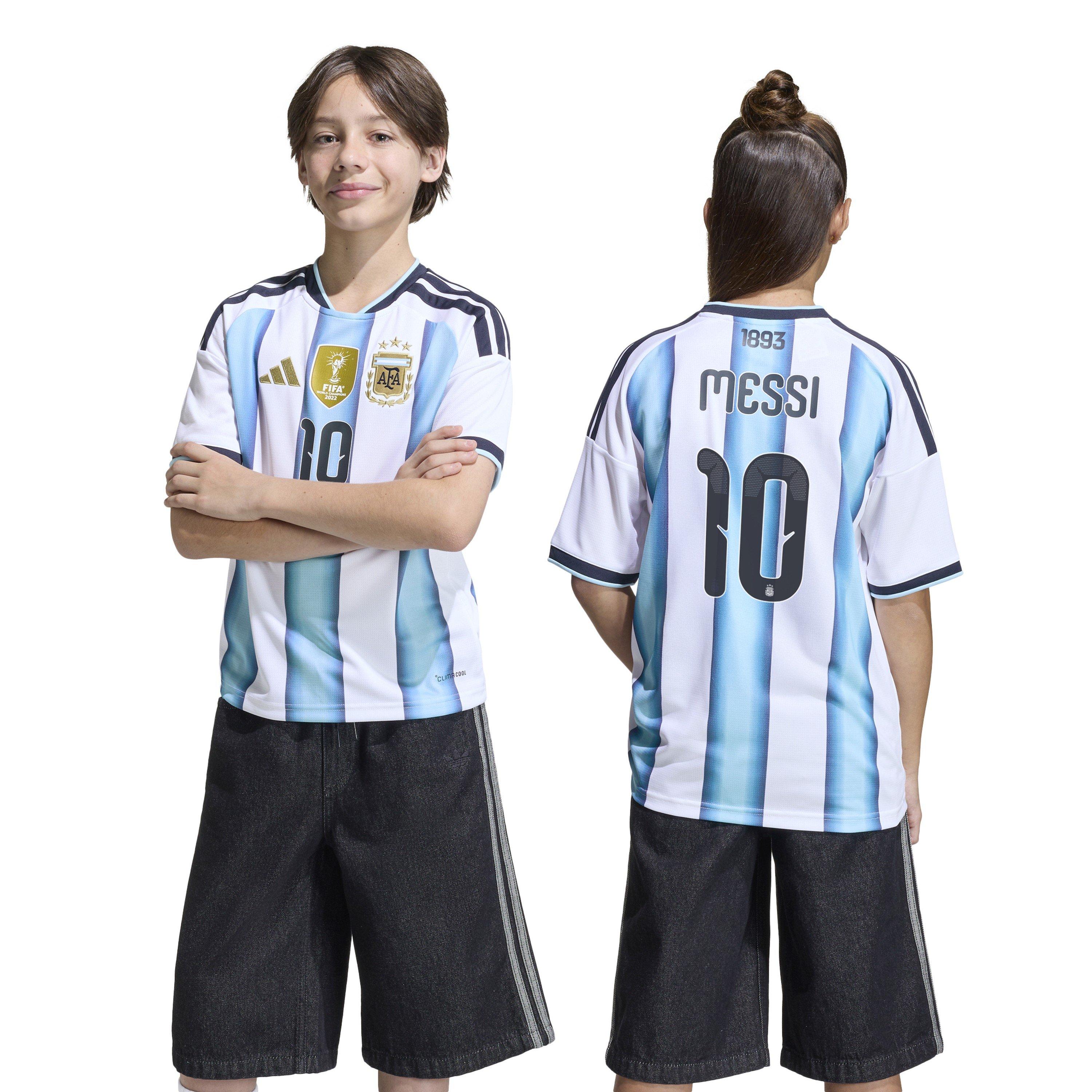 White/Blue - adidas - Argentina Home Shirt Messi 2026 Juniors - 4