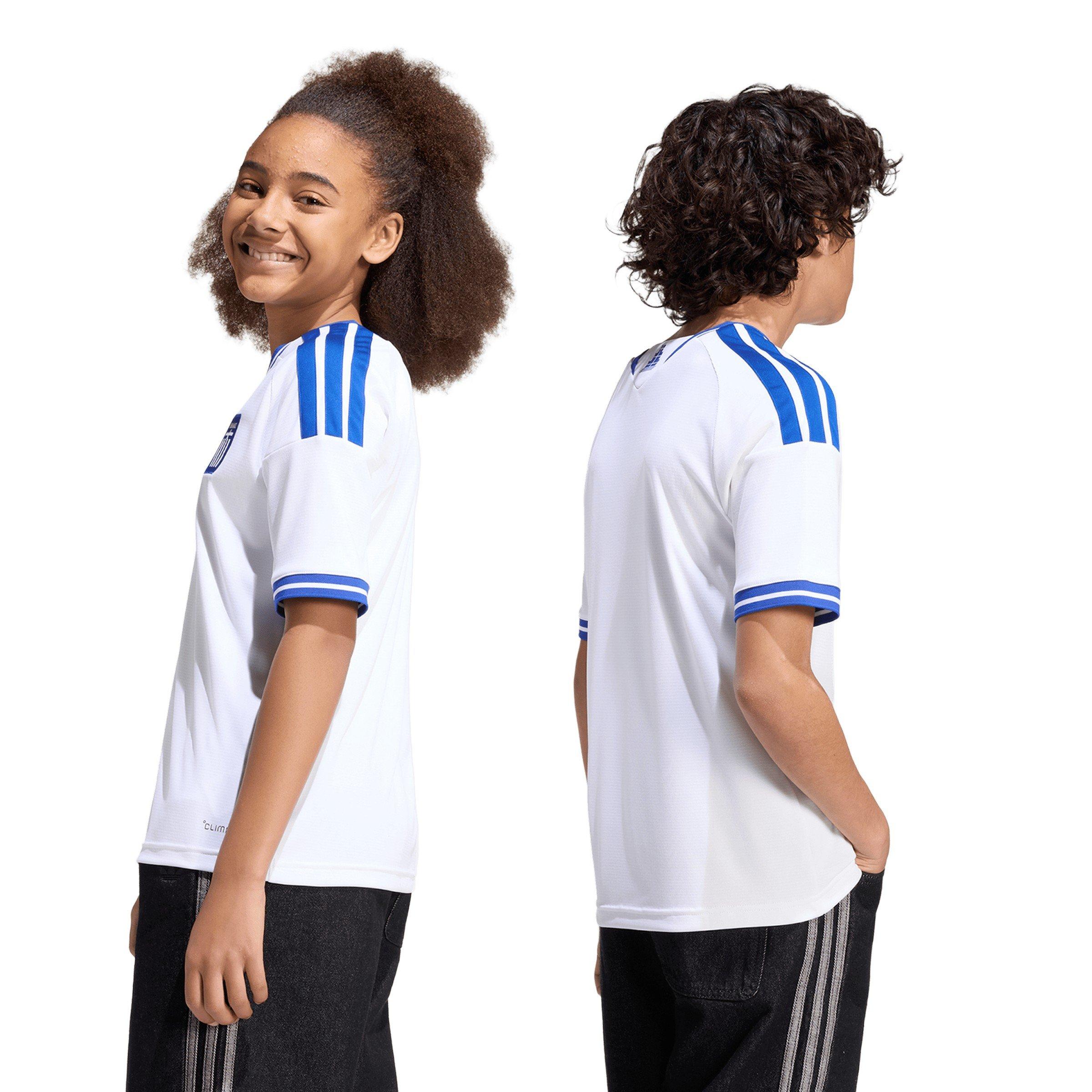Wit/Blauw - adidas - adidas Greece Home Shirt 2026 Juniors - 4