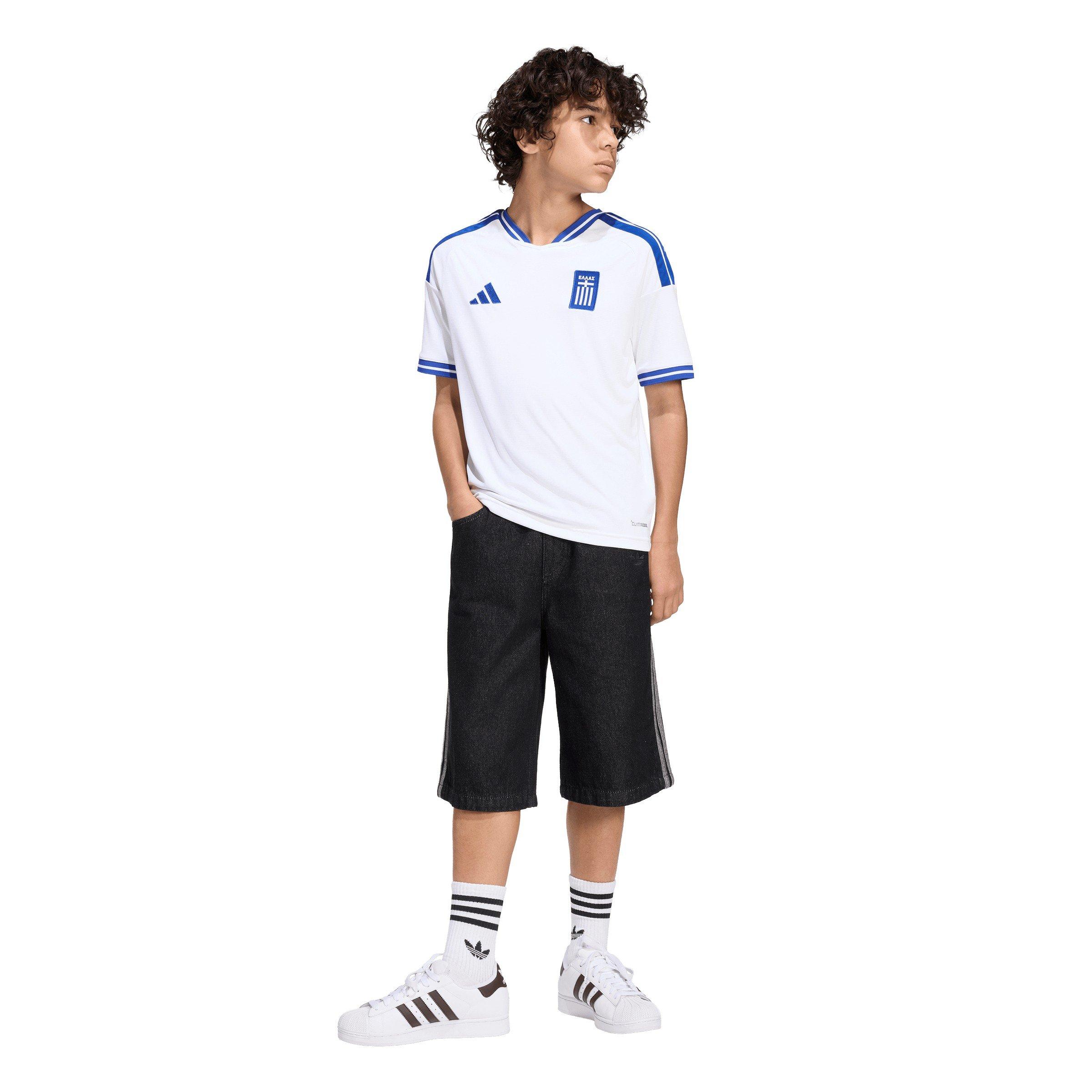 Wit/Blauw - adidas - adidas Greece Home Shirt 2026 Juniors - 7