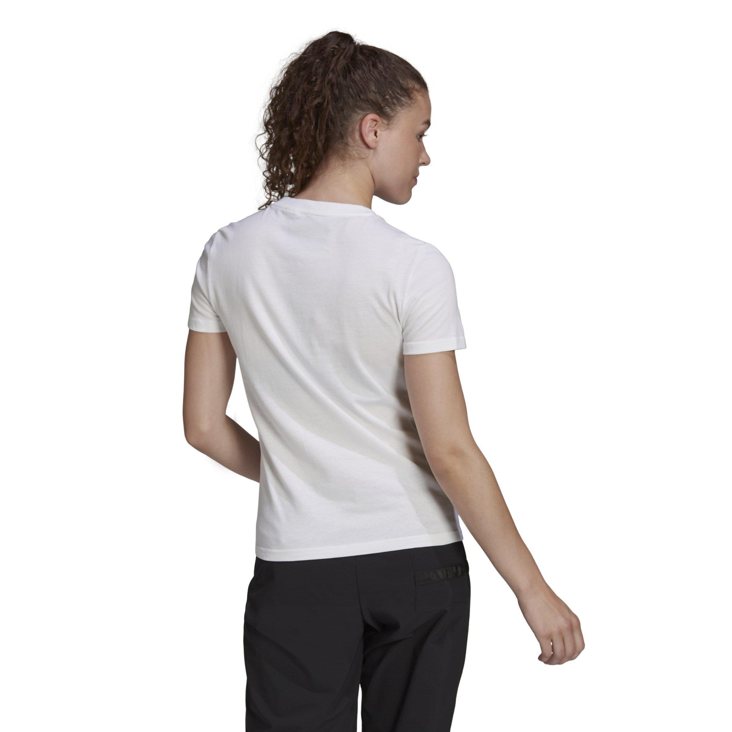 Wit / Zwart - adidas - Terrex Classic Logo T-Shirt Womens - 3